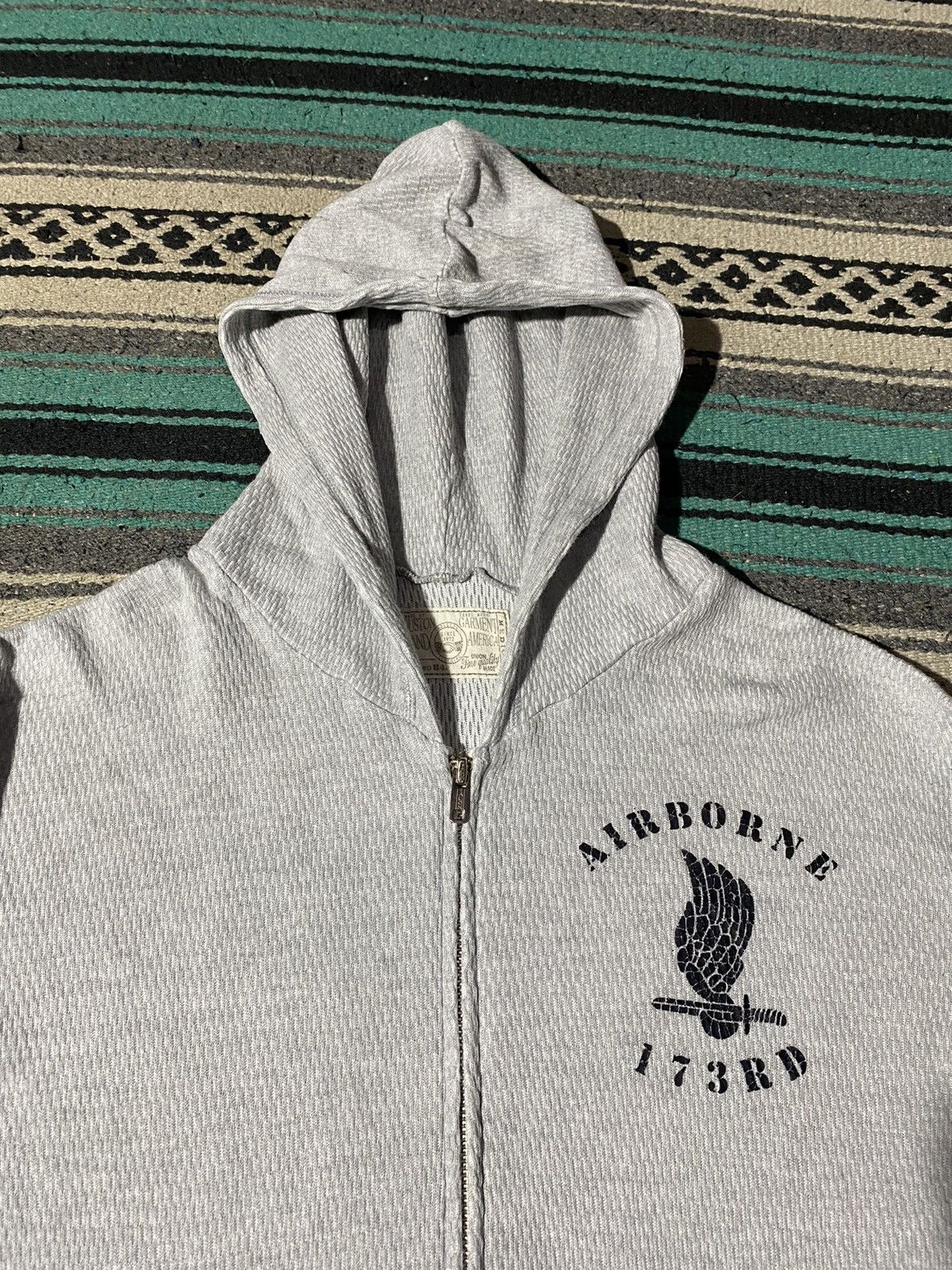 Japanese Brand × Vintage Vintage Houston Thermal Zip Hoodie Size US M / EU 48-50 / 2 - 2 Thumbnail