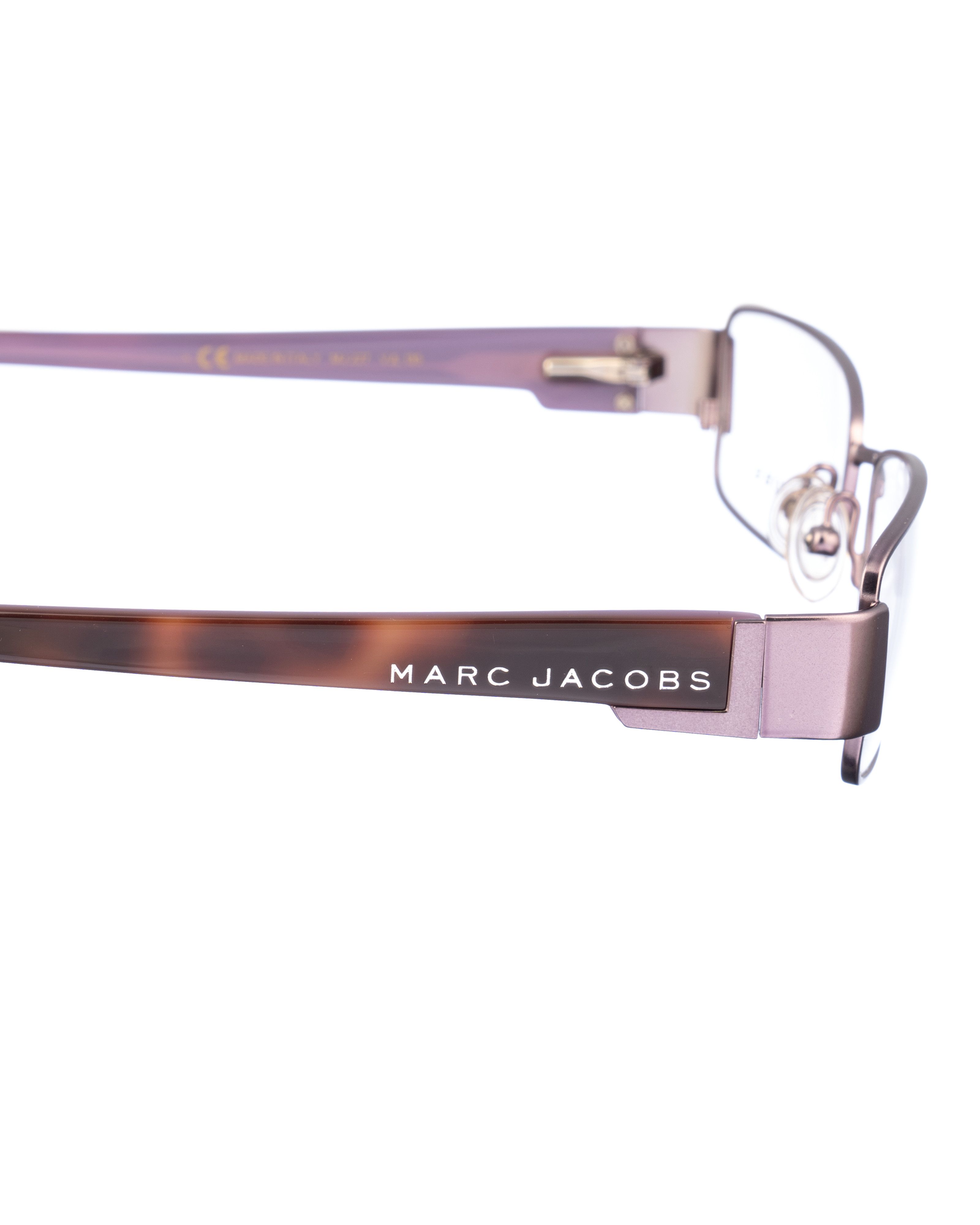 Marc Jacobs Marc Jacobs 00s Violet Havana Rectangular Glasses Size ONE SIZE - 1 Thumbnail