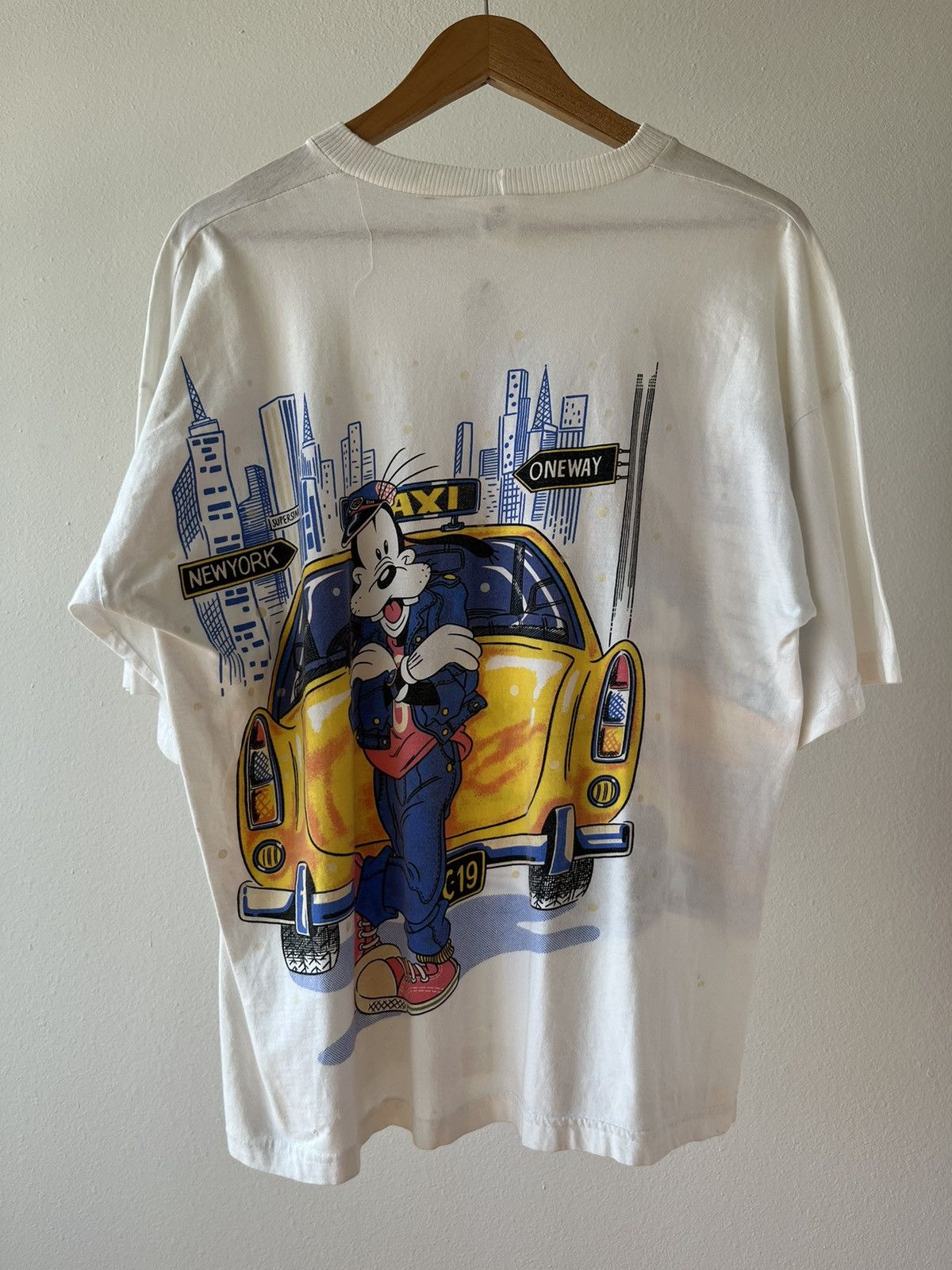 Vintage Goofy Taxi Driver New York Single Stitch Size US L / EU 52-54 / 3 - 11 Thumbnail