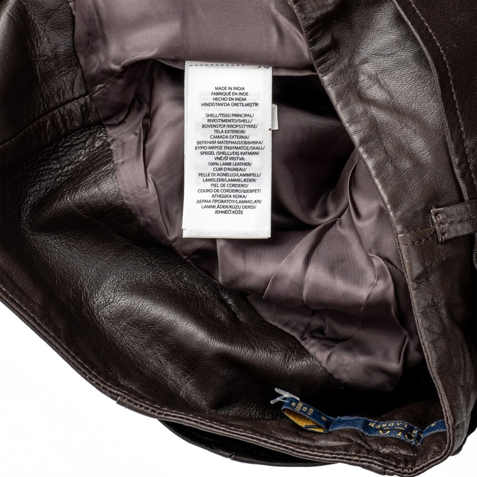 Polo Ralph Lauren NWT Polo Ralph Lauren Lambskin High-Rise Pants Brown Size 12 Size 34" / US 12 / IT 48 - 10 Thumbnail