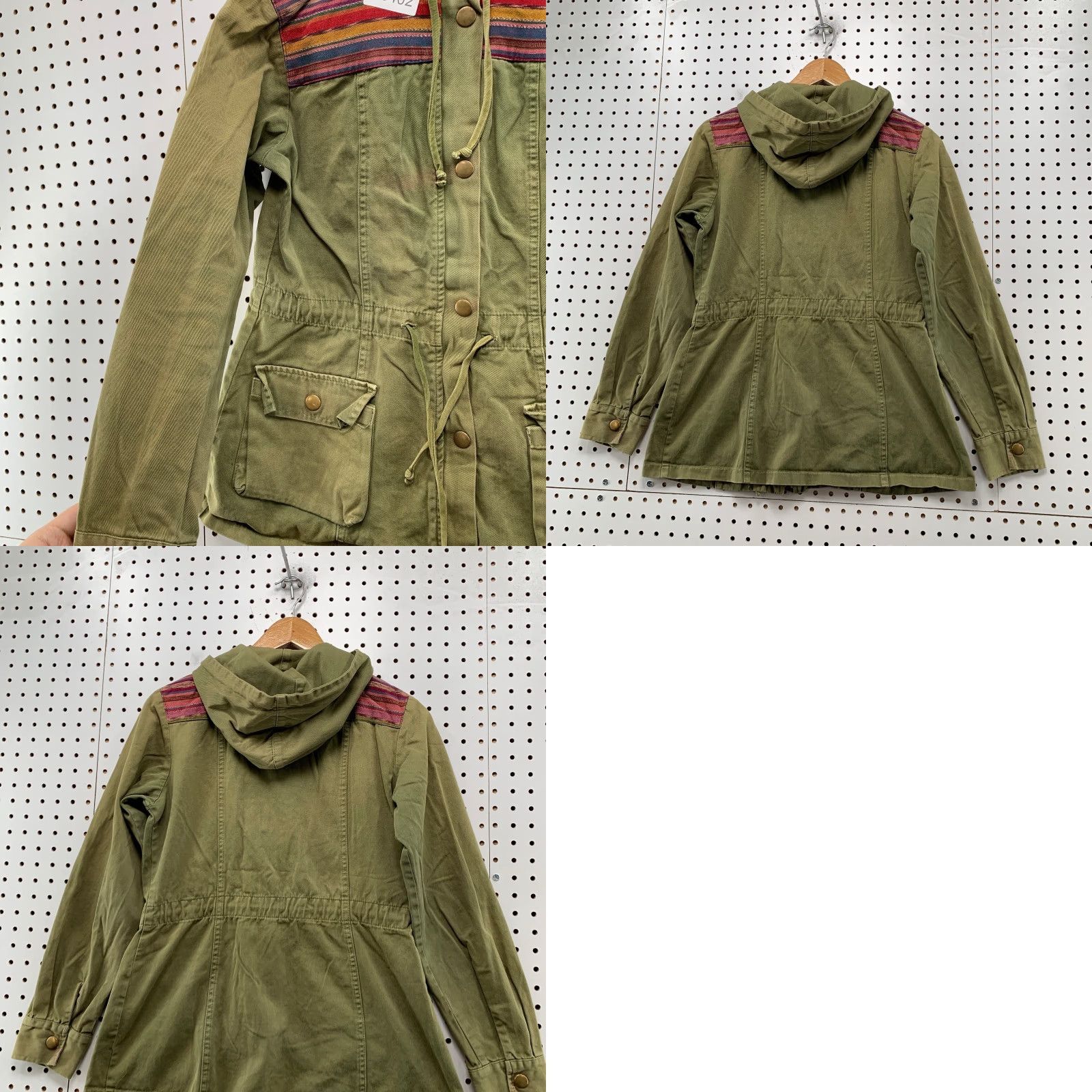 Free People Free People Military Jacket Women S Olive Green Jen Pirate Booty Boho Chore Shirt Womens Military Jacket Size S / US 4 / IT 40 - 9 Thumbnail