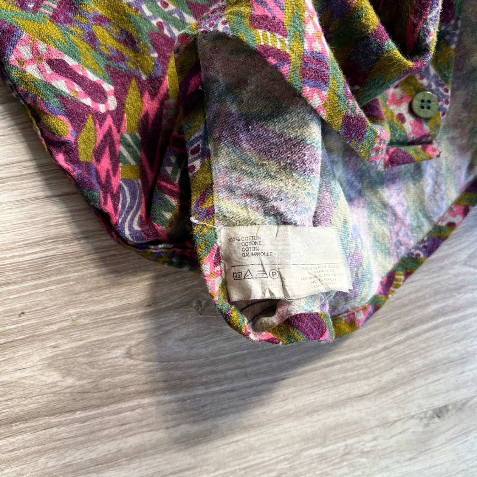 Missoni Vintage Missoni Abstract Pattern Long Sleeve Shirt 9490AC Size US M / EU 48-50 / 2 - 7 Thumbnail
