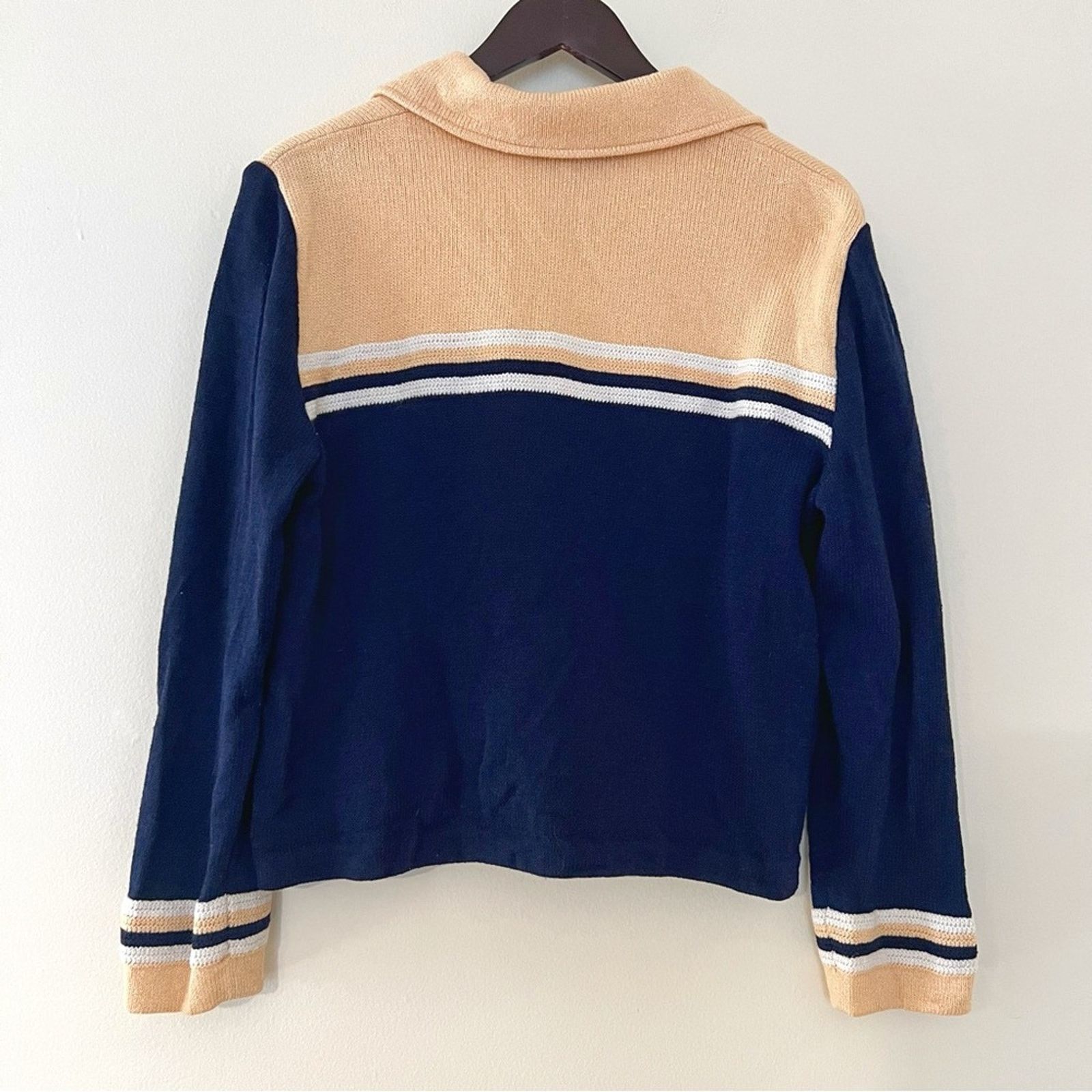 St. John ST. JOHN Santana Knit Pastel Colorblock Full Zip Jacket Size M / US 6-8 / IT 42-44 - 2 Thumbnail