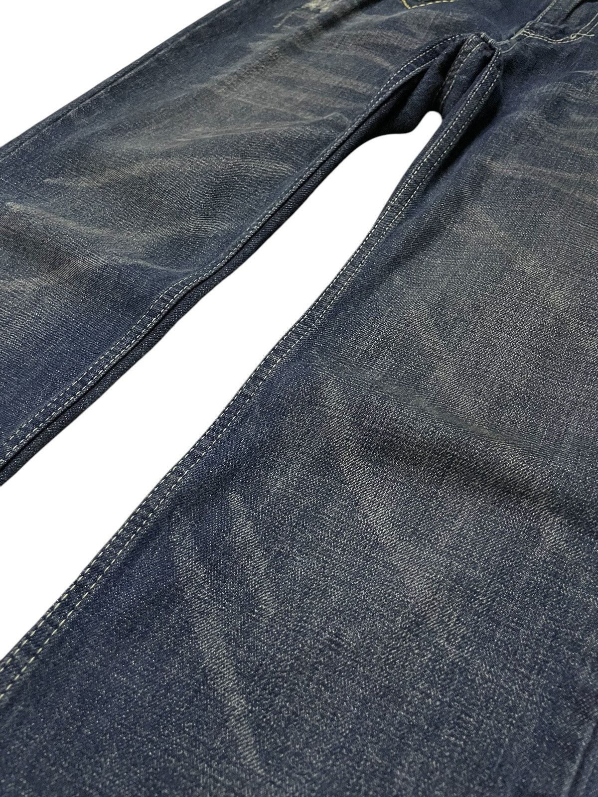 Japanese Brand × Tornado Mart Beach Sound Japan Studded Gems Leather Snake Trimmed Jeans Size US 30 / EU 46 - 11 Thumbnail