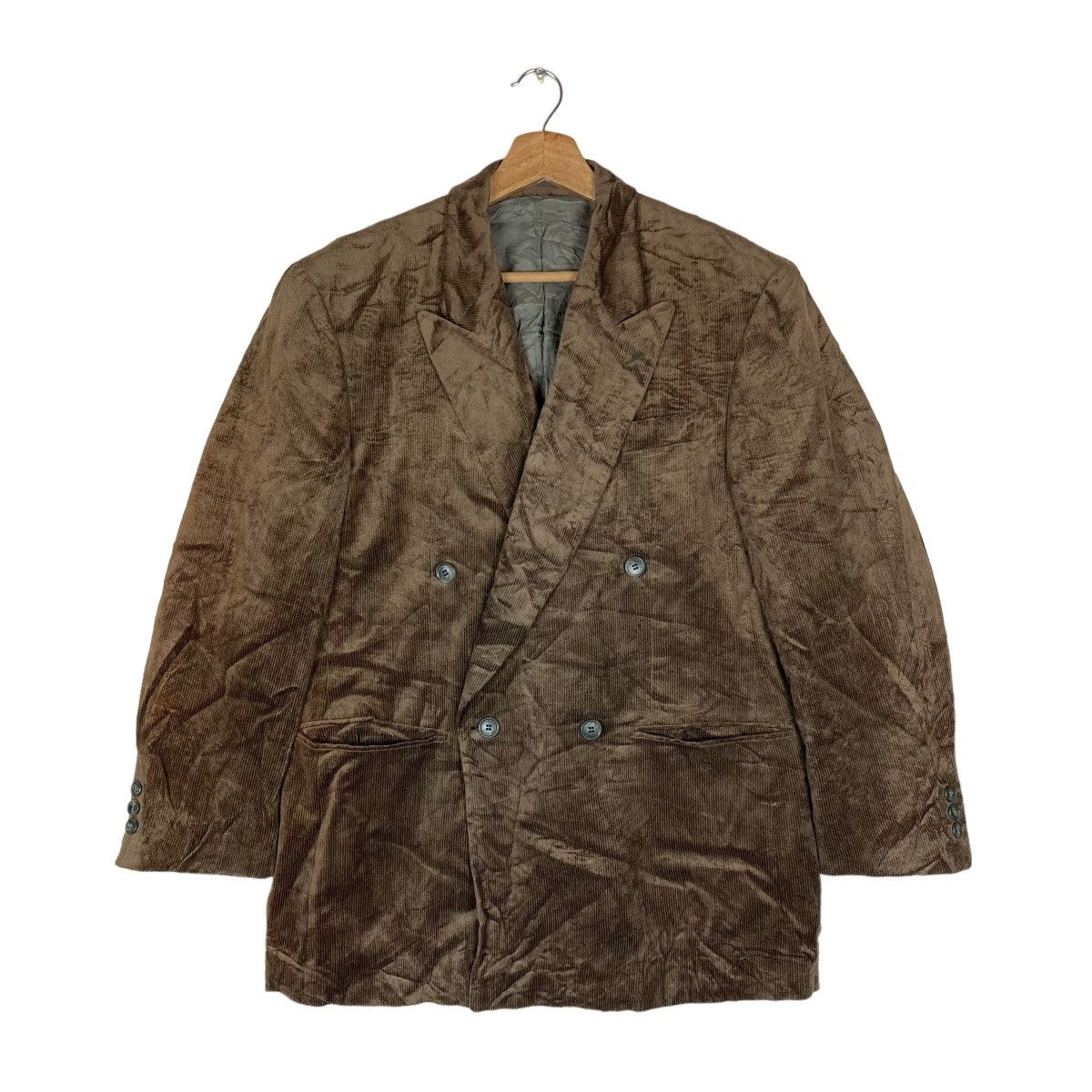 Lanvin Vintage Lanvin Classique Flat Button Corduroy Coat Blazer Size US M / EU 48-50 / 2 - 1 Thumbnail
