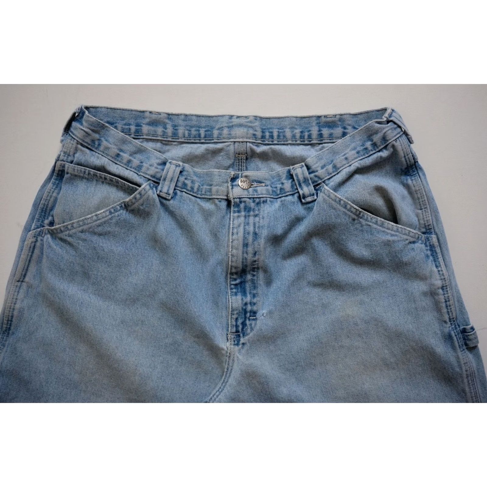 Levi's VINTAGE Levi's Jeans Dungarees Wide-Leg Cotton Blue 34x30 90s Men Regular Relaxed 5-Pocket Denim Jeans SZ 34x30 Size US 34 / EU 50 - 5 Thumbnail