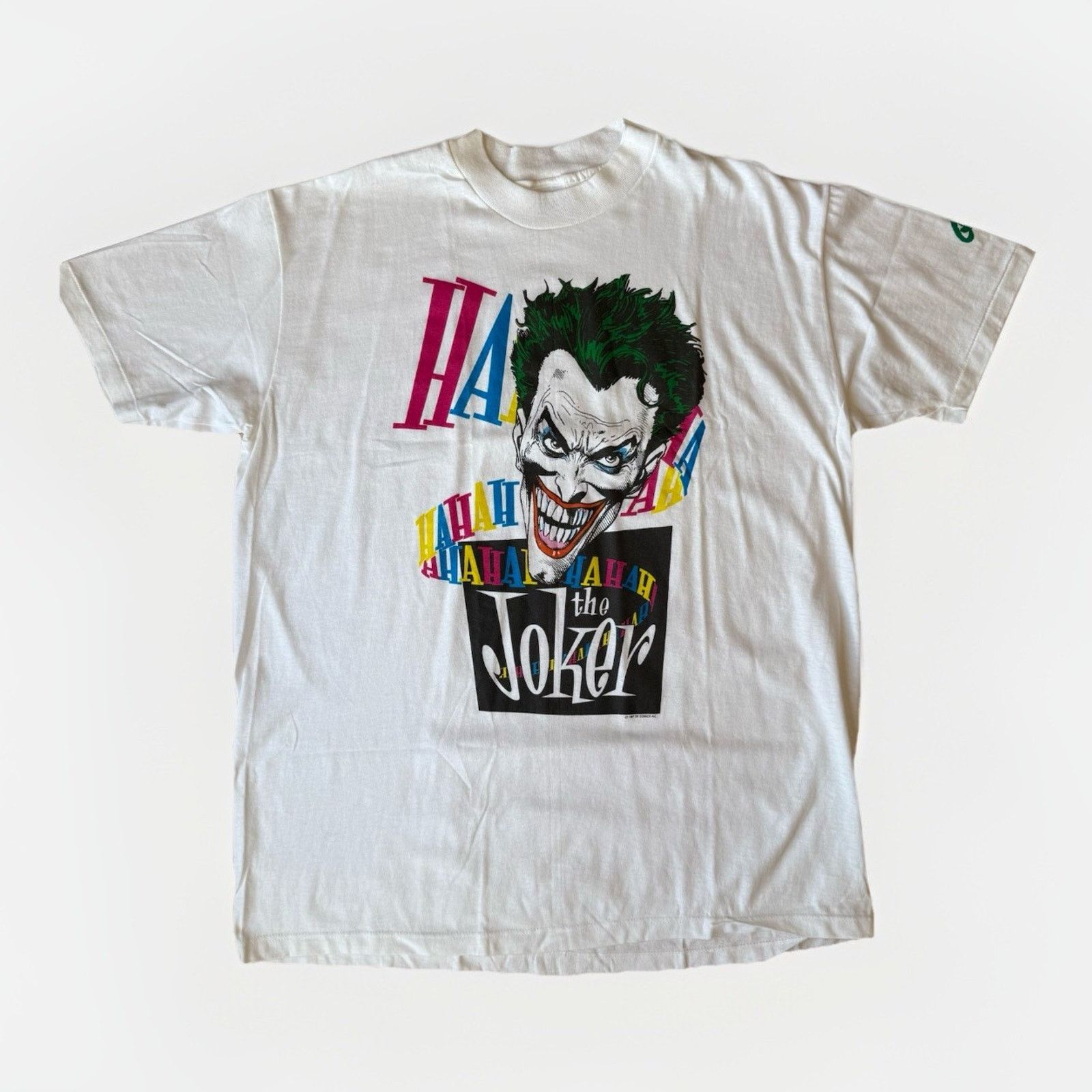 Vintage Vintage The Joker Shirt White 80s DC Comics Batman Penguin Size US XL / EU 56 / 4 - 1 Thumbnail