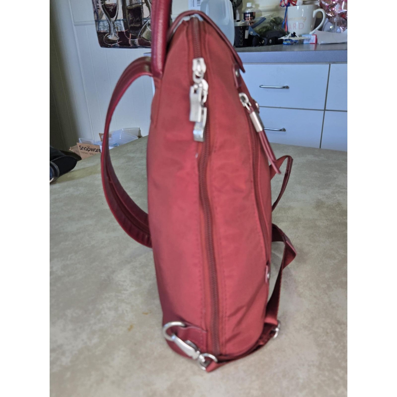 Other Baggalini Metro Backpack burgandy excellent condition Size ONE SIZE - 6 Thumbnail