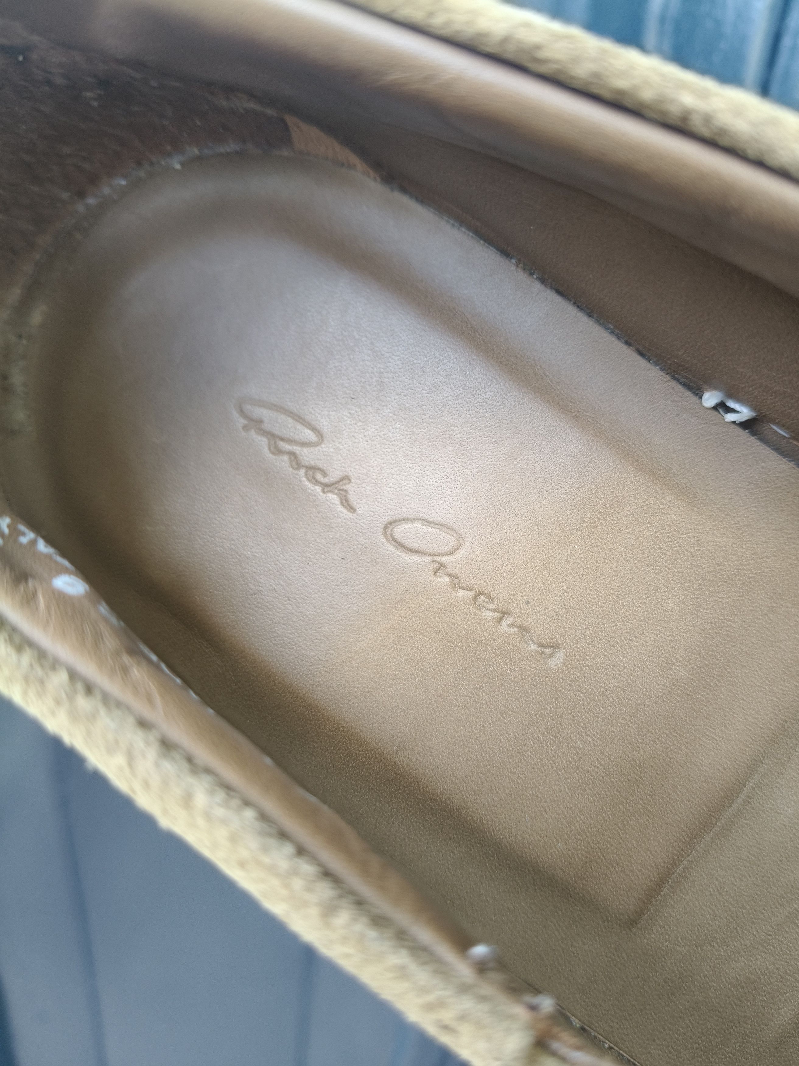 Rick Owens Rick Owens tan suede mainline boat Size US 10 / EU 43 - 14 Thumbnail