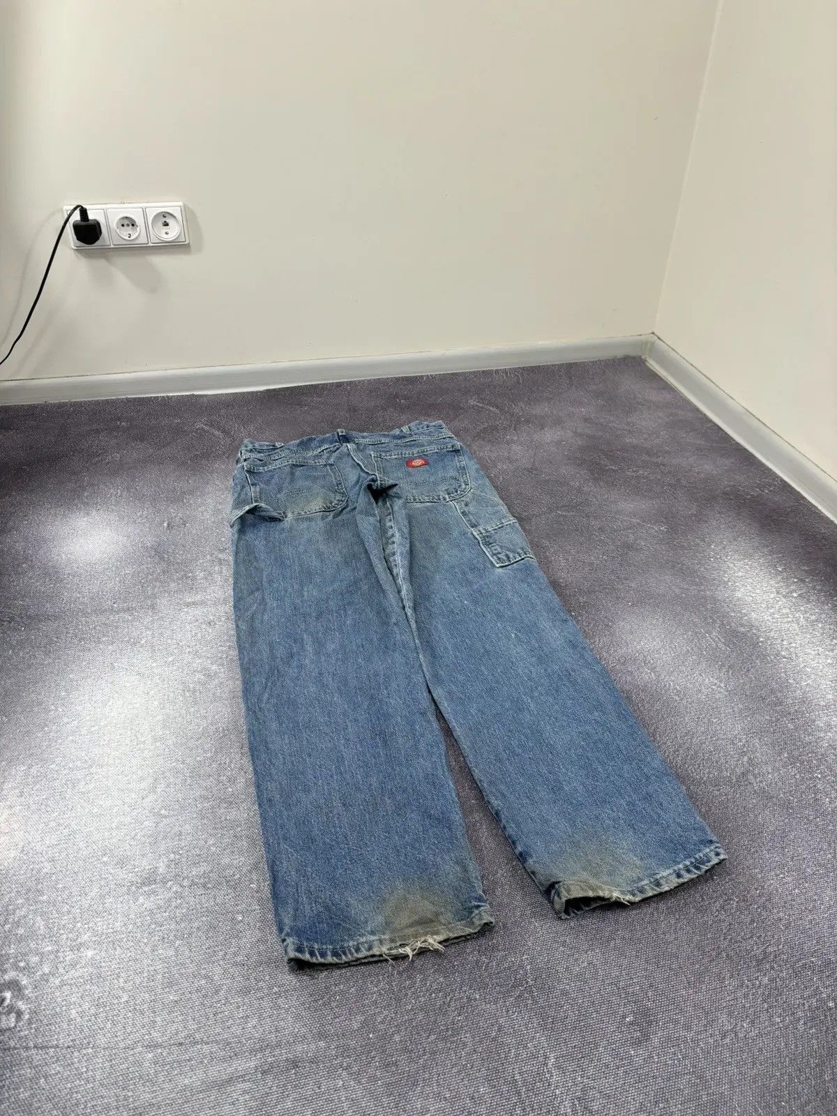 Dickies × Vintage Vintage Dickies Loose Fit USA Hype Work Denim Jeans Size US 34 / EU 50 - 3 Thumbnail