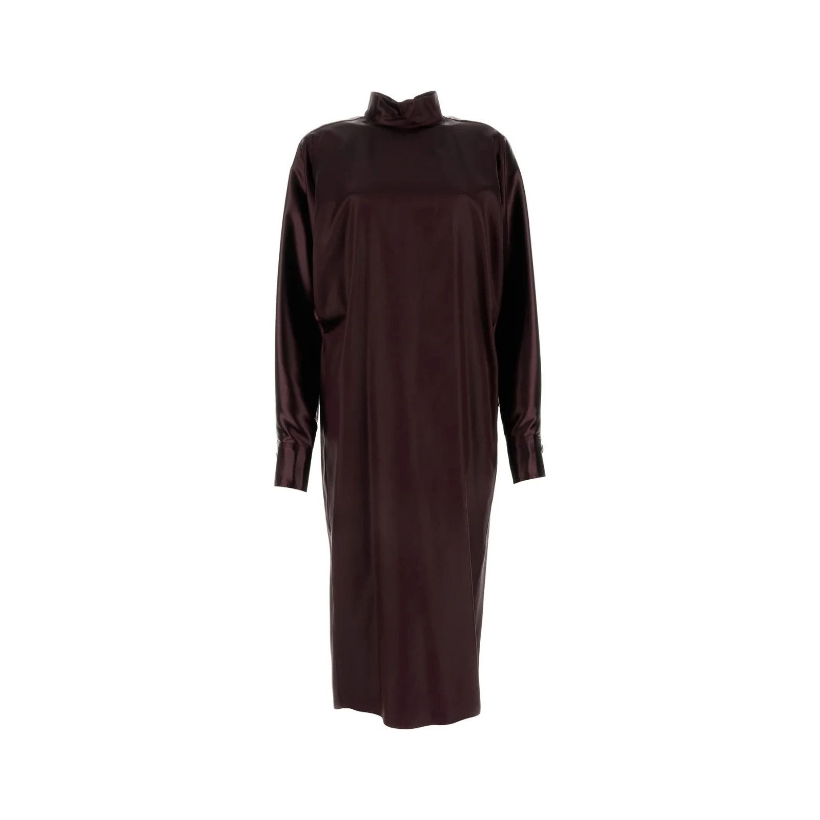 FERRAGAMO Burgundy Satin Dress New & Authentic (Women's size