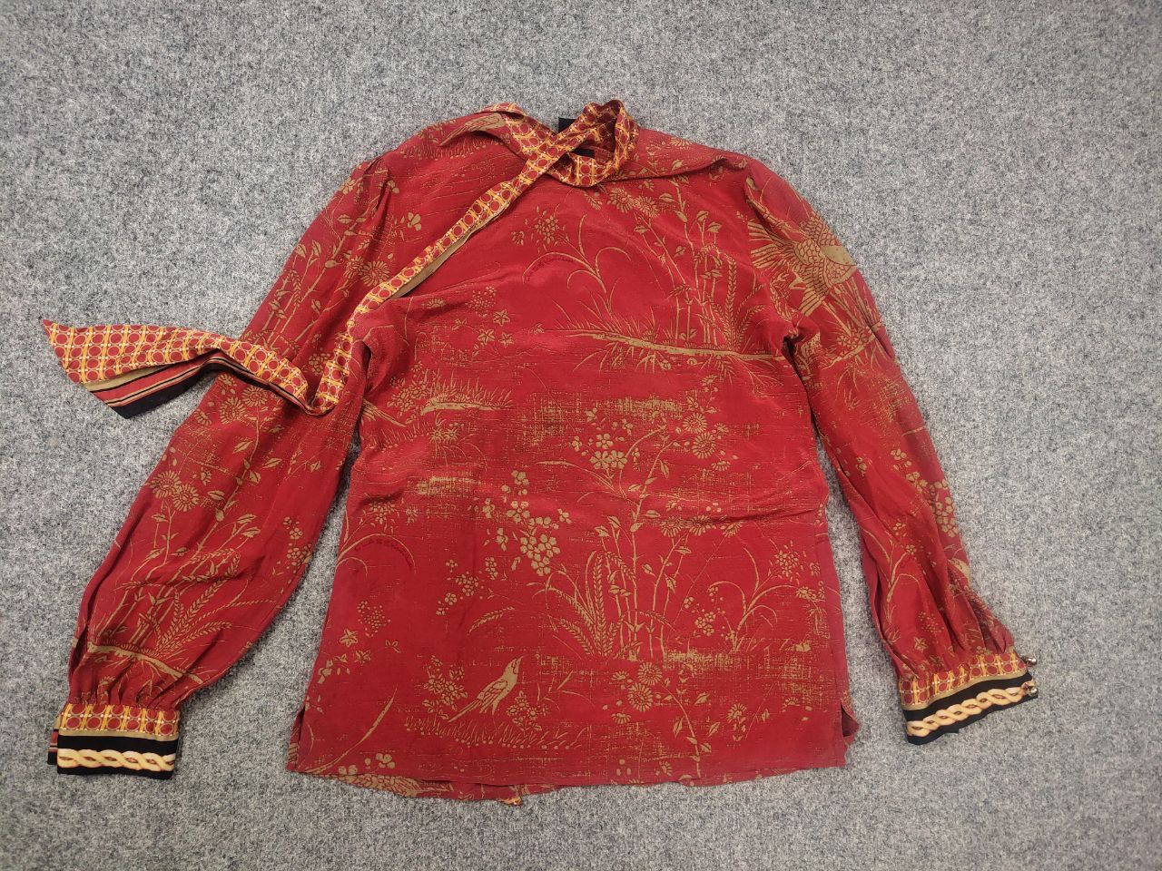 Roberto Cavalli Roberto Cavalli Silk Blouse long sleeves pattern collar Size XL / US 12-14 / IT 48-50 - 10 Thumbnail