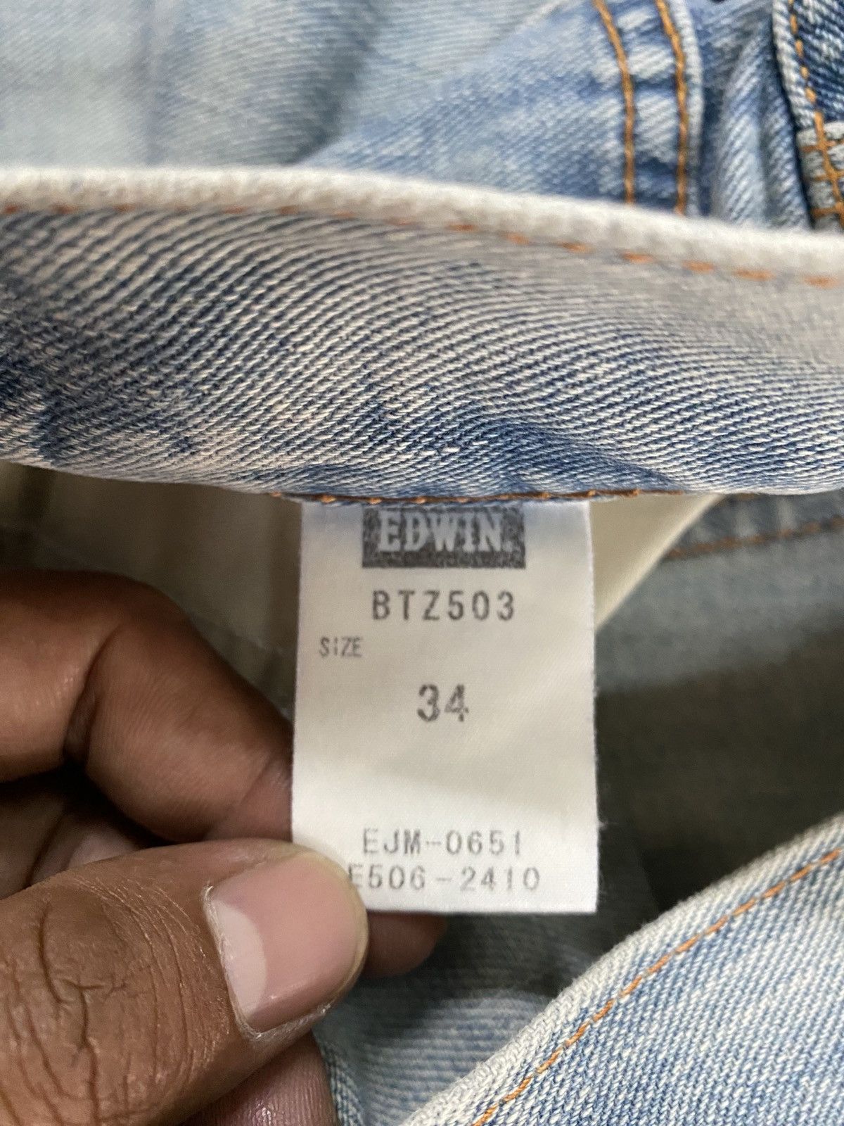 Edwin Vintage Edwin Wash Blue Western Jeans @305 Size US 34 / EU 50 - 13 Thumbnail