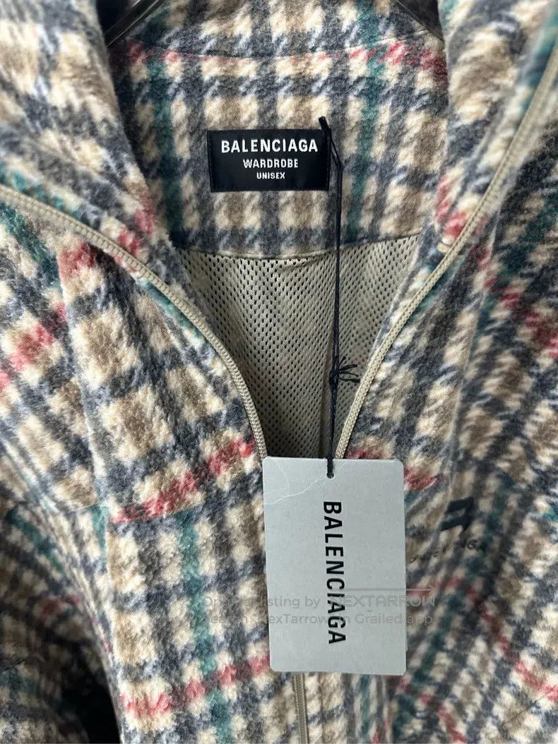 Balenciaga Balenciaga Checked Double Hook Logo Jacket Size US S / EU 44-46 / 1 - 4 Thumbnail