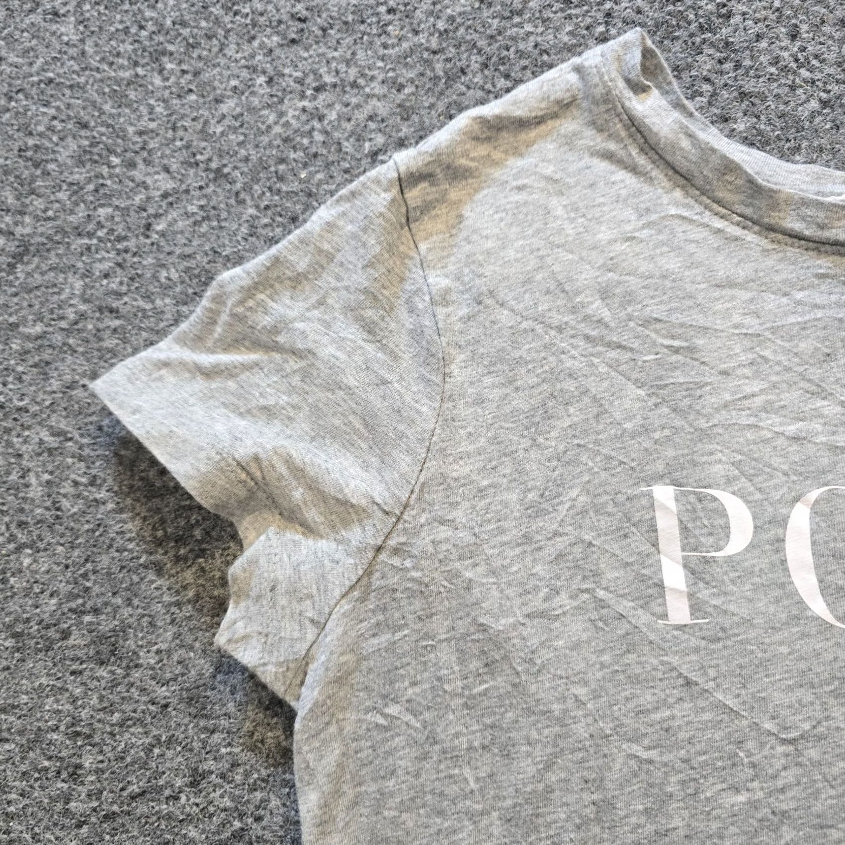 Vintage Polo Top Women XS Gray Logo Short Sleeve Crew Neck Capsule Basic Tee Shirt Size XS / US 0-2 / IT 36-38 - 4 Thumbnail