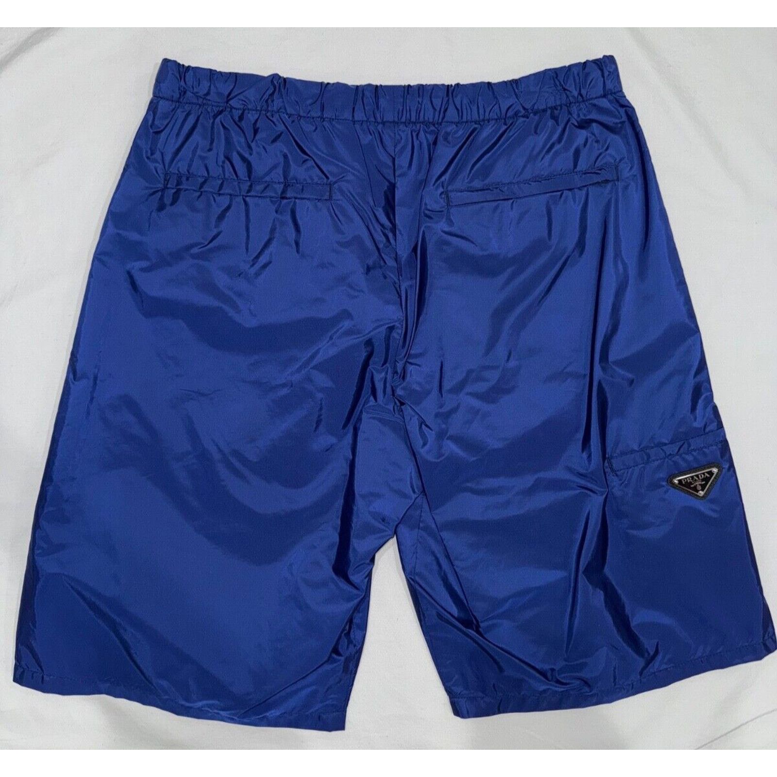 Prada Prada Re-Nylon Blue Nylon Triangle Pocket Classic Bermuda Size US 32 / EU 48 - 5 Thumbnail