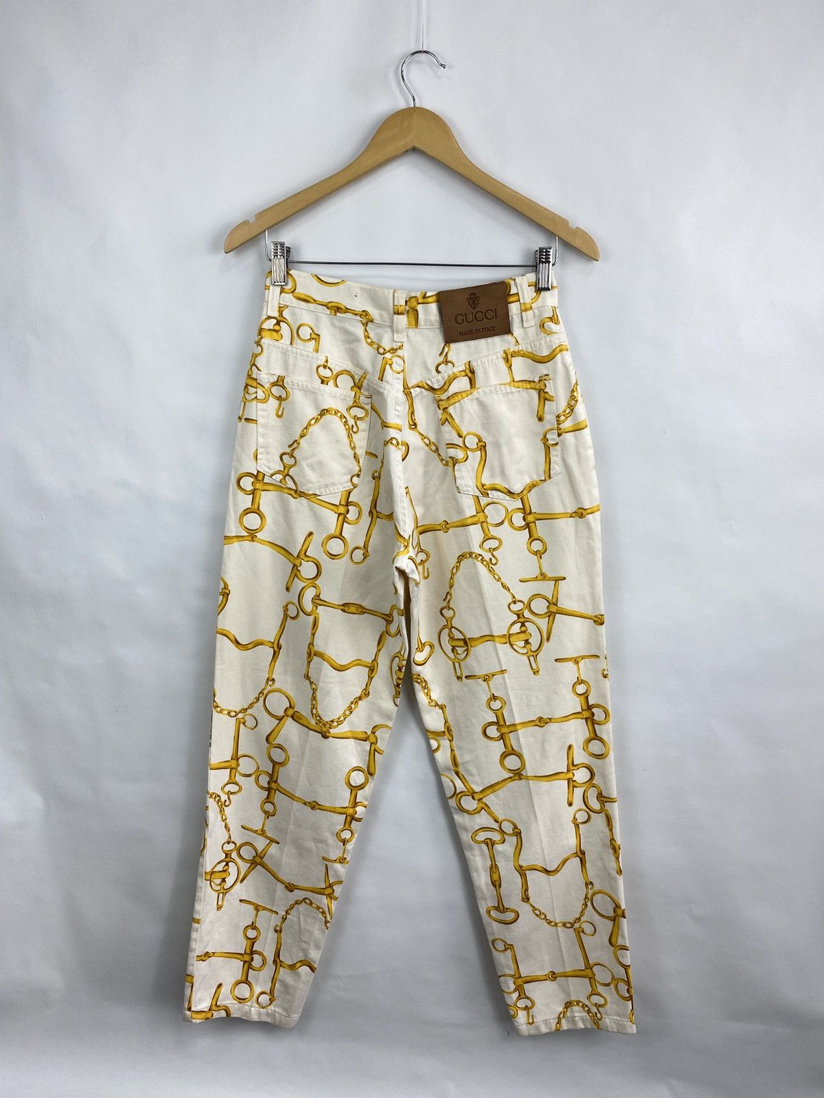Gucci Vintage 1990 Gucci Horsebit High Waisted Coral Jeans Retro Size 30" / US 8 / IT 44 - 9 Thumbnail