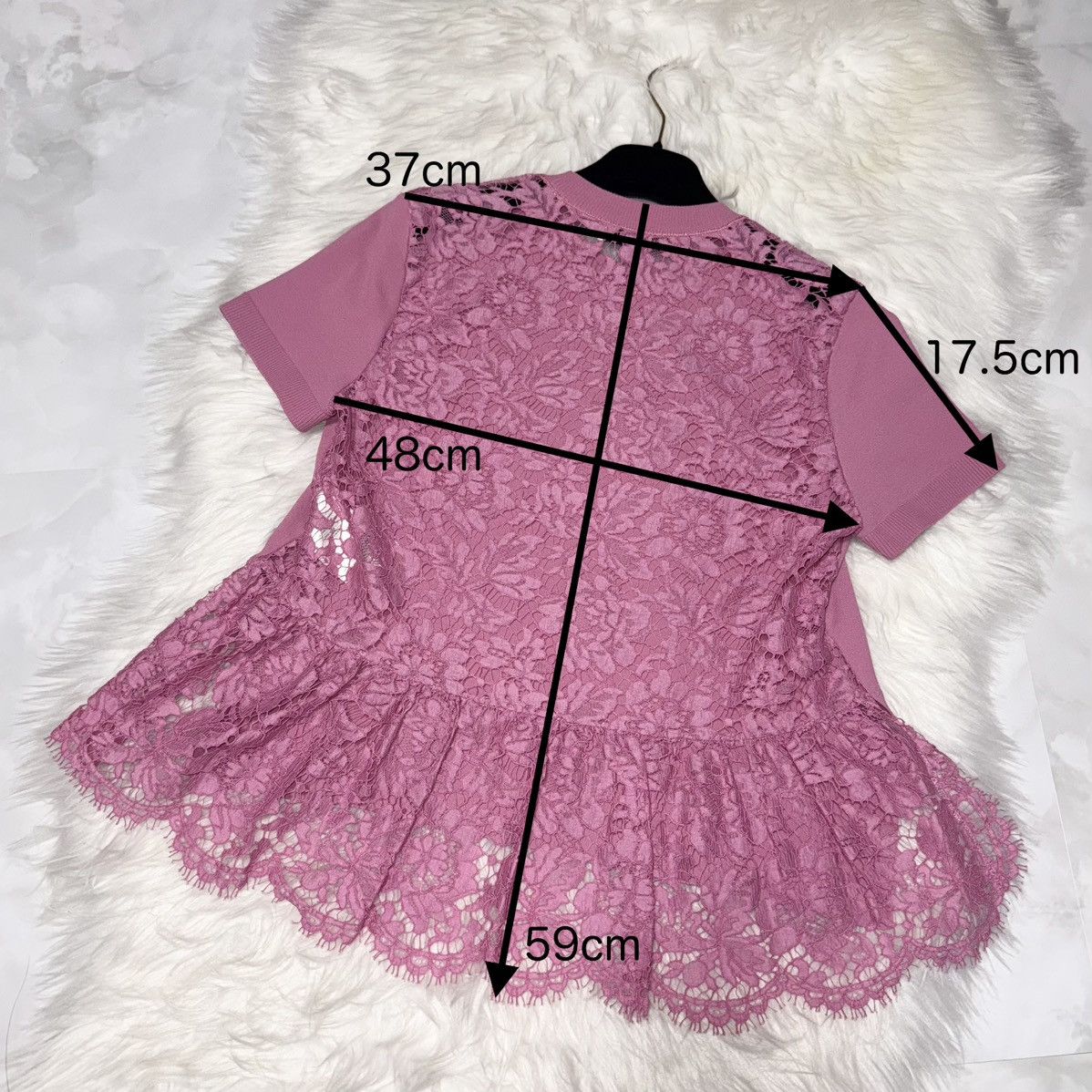 Valentino Authentic Valentino Floral Lace Ruffle Knit Sweater S Pink Size S / US 4 / IT 40 - 5 Thumbnail