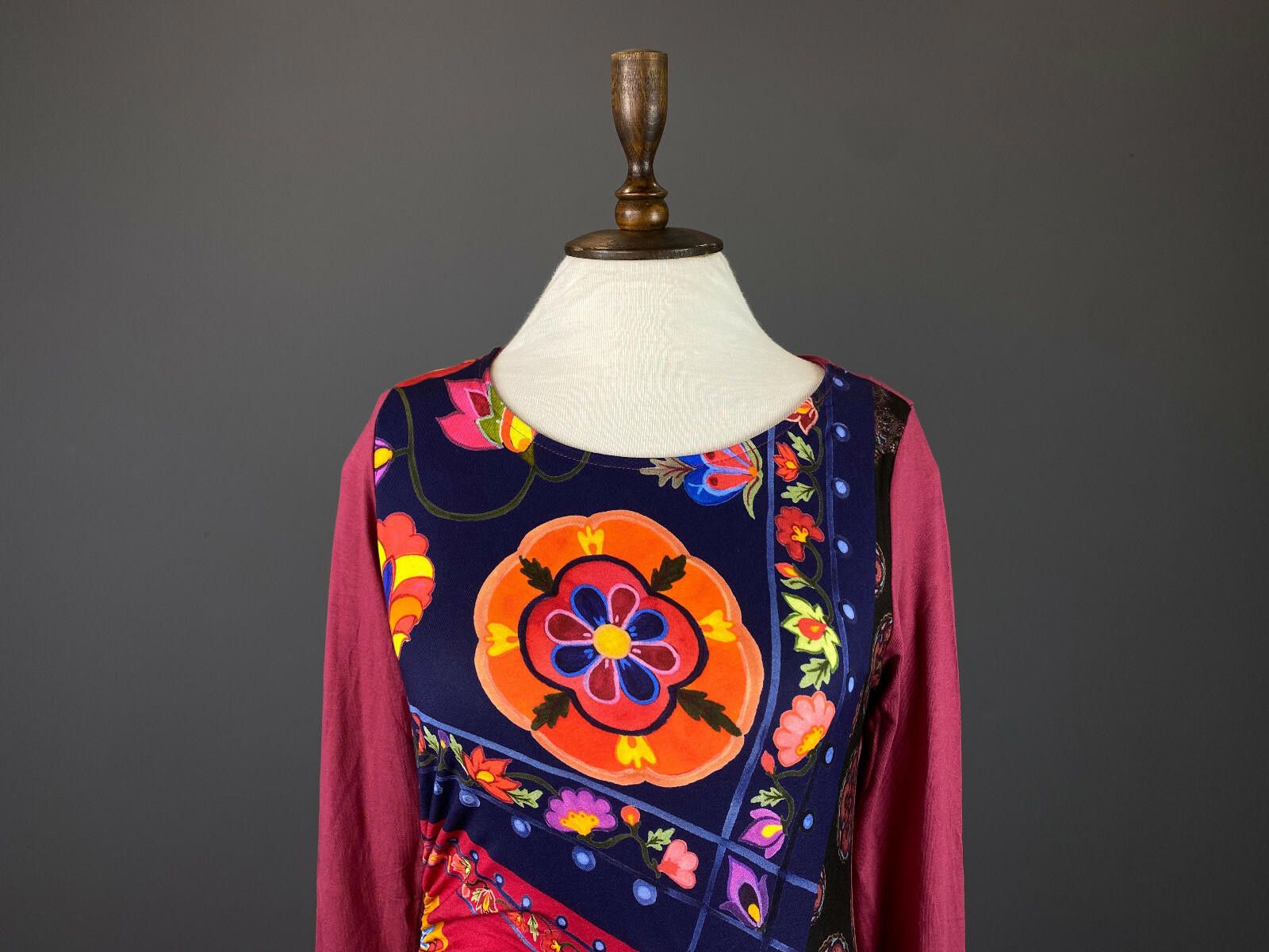 Desigual NWT Desigual Multicolor Floral Bodycon A-Line Dress Size S Size S / US 4 / IT 40 - 2 Thumbnail