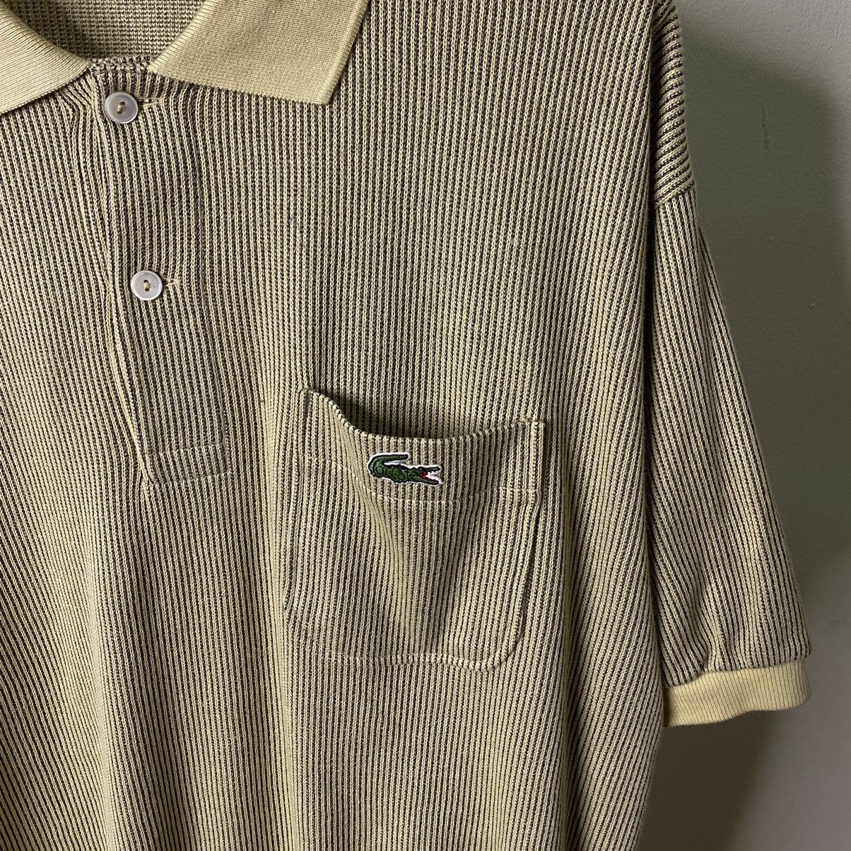 Designer × Lacoste × Vintage Vintage 1990s Lacoste Collar Casual Sweatshirt Size US M / EU 48-50 / 2 - 3 Thumbnail