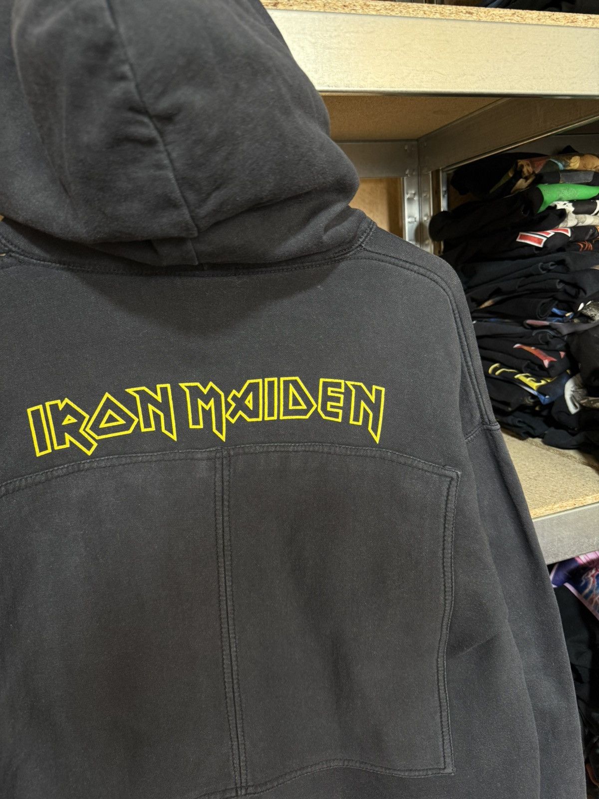 Band Tees × Vintage Vintage 2000’s Iron Maiden Retro Rock Band Hoodie Y2K Hype Size US XL / EU 56 / 4 - 4 Thumbnail