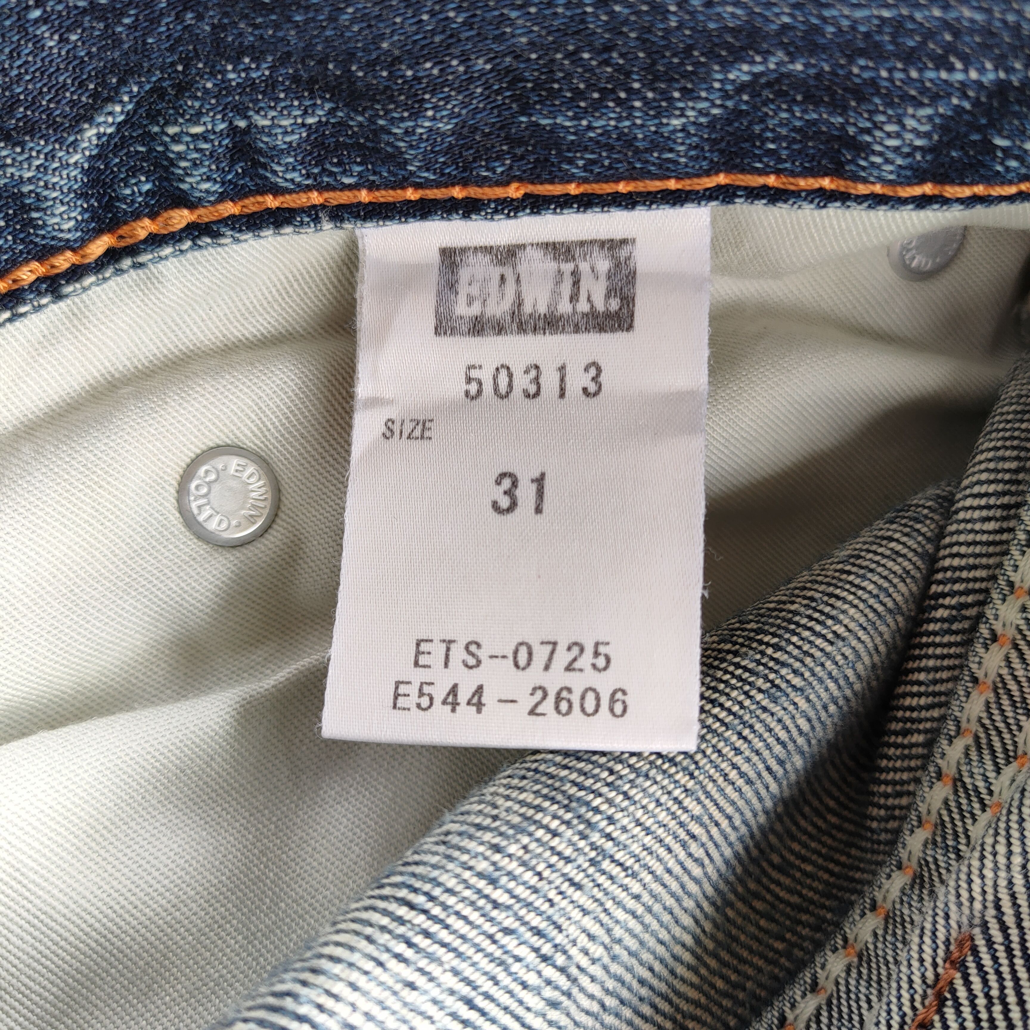 Edwin Vintage Edwin 503 Faded ripped denim jeans pants Size US 33 - 14 Thumbnail