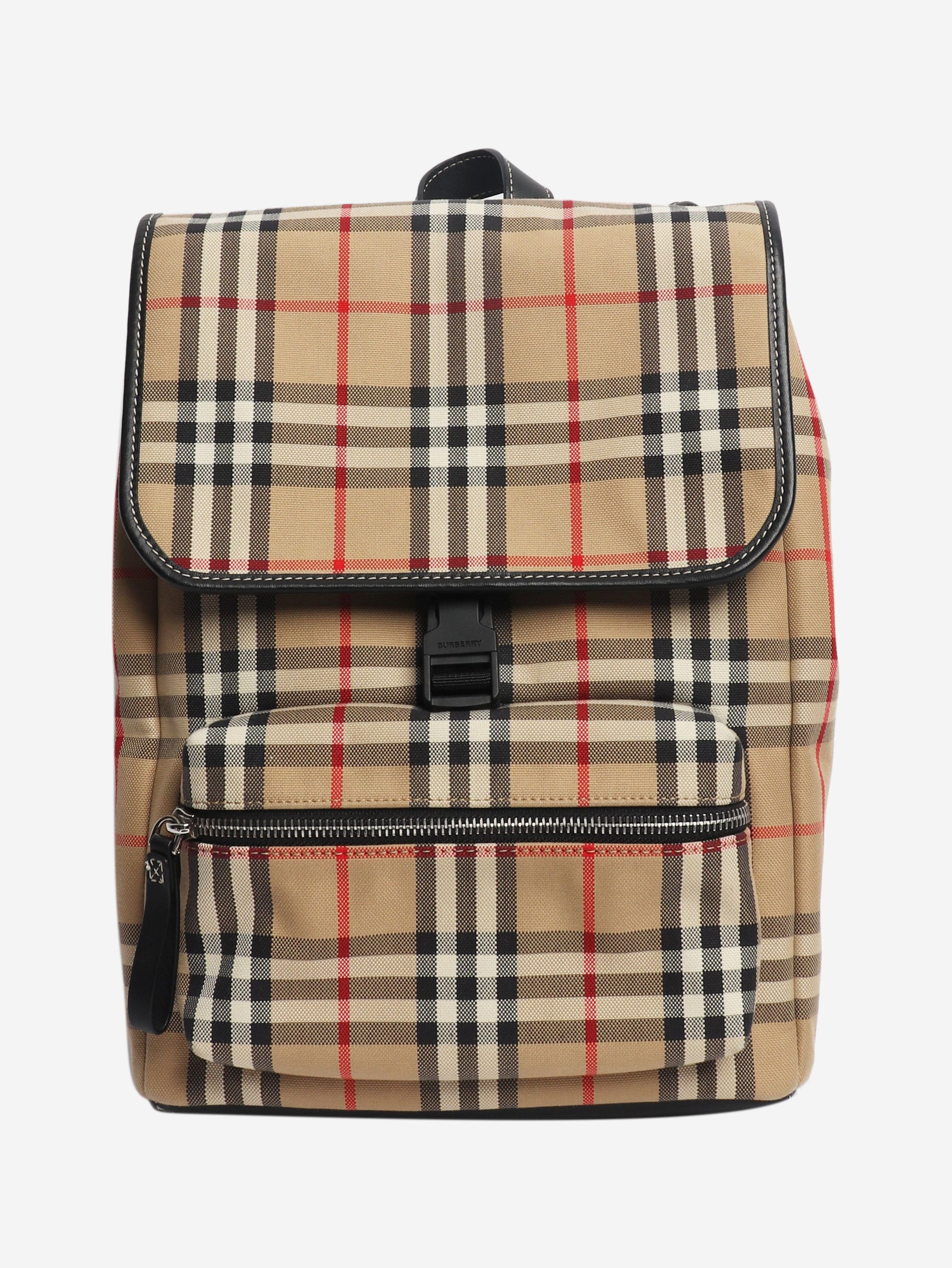 Burberry Neutral Nova Check backpack Size ONE SIZE - 1 Thumbnail