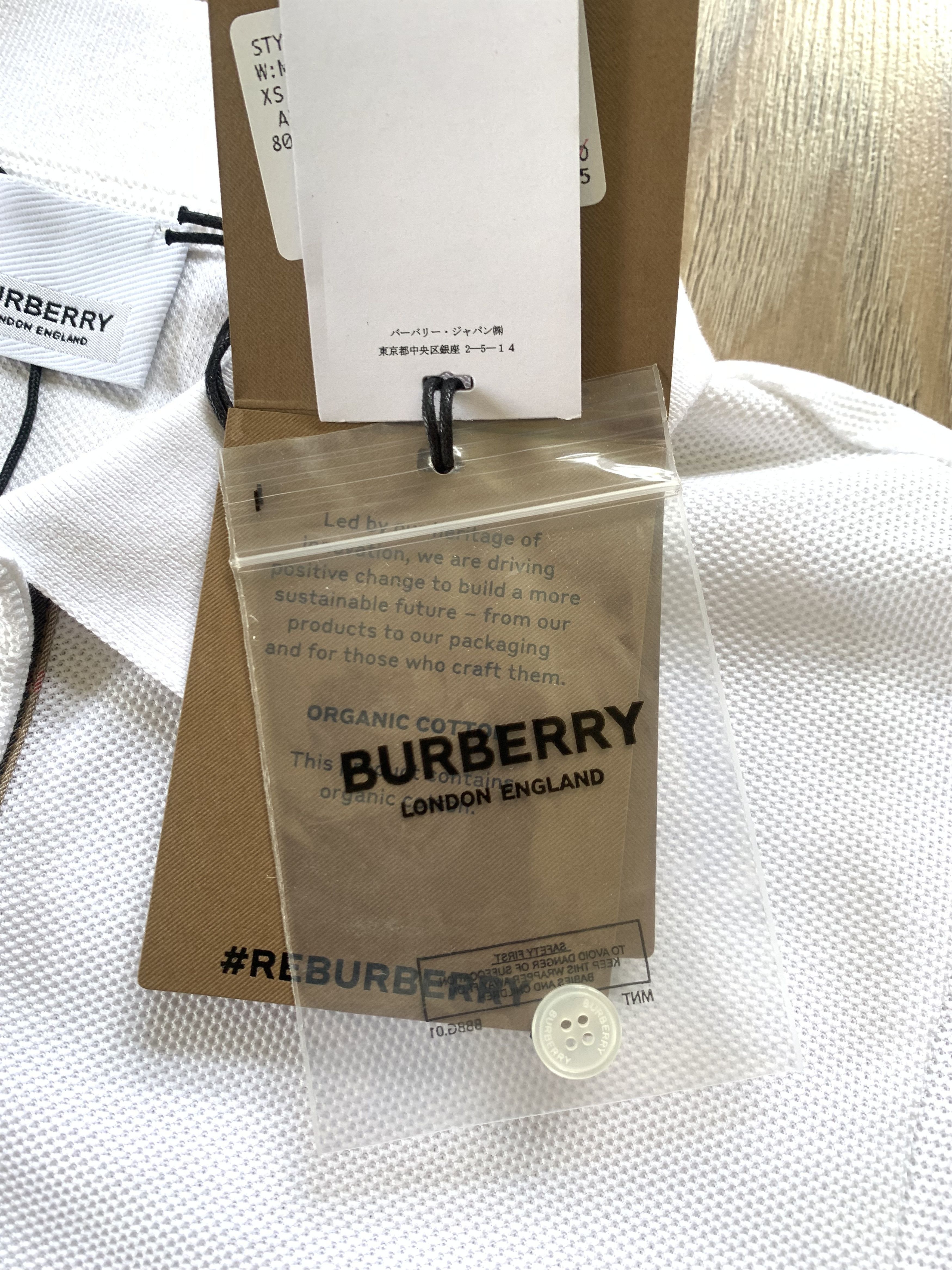 Burberry Burberry Malleco Womens White Cotton Polo Size XS / US 0-2 / IT 36-38 - 8 Thumbnail
