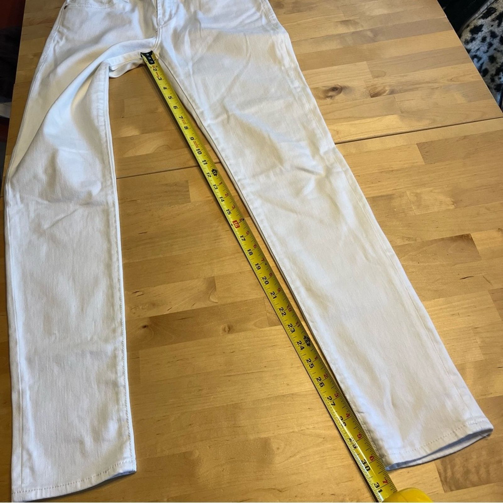 Other Dear John Women's Size 27 White Denim Jeans Regular Fit Size 27" / US 4 / IT 40 - 8 Thumbnail
