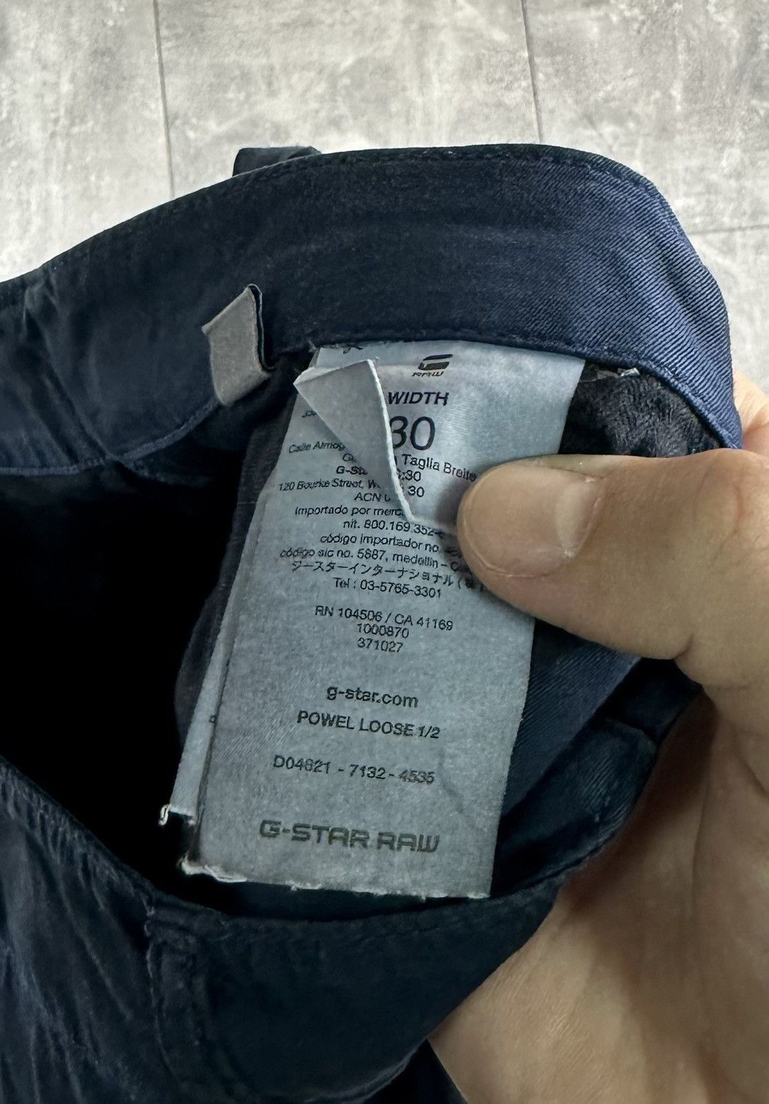 G-Star G Star Raw Japanese Navy Blue Faded Cargo Short Size US 30 / EU 46 - 16 Thumbnail