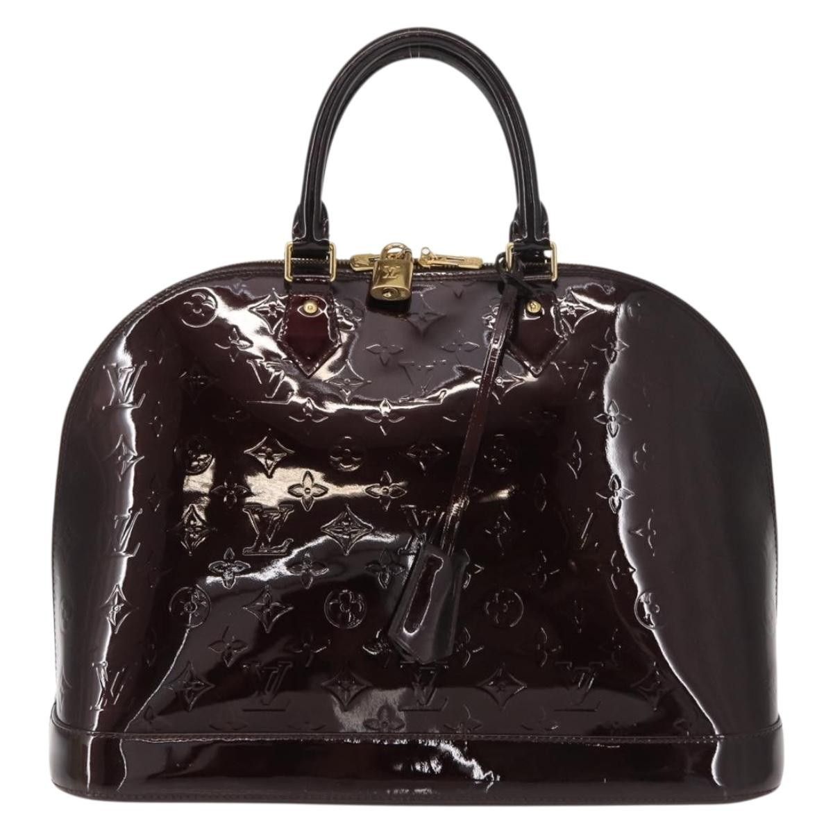Louis Vuitton Alma Handbag Monogram Vernis