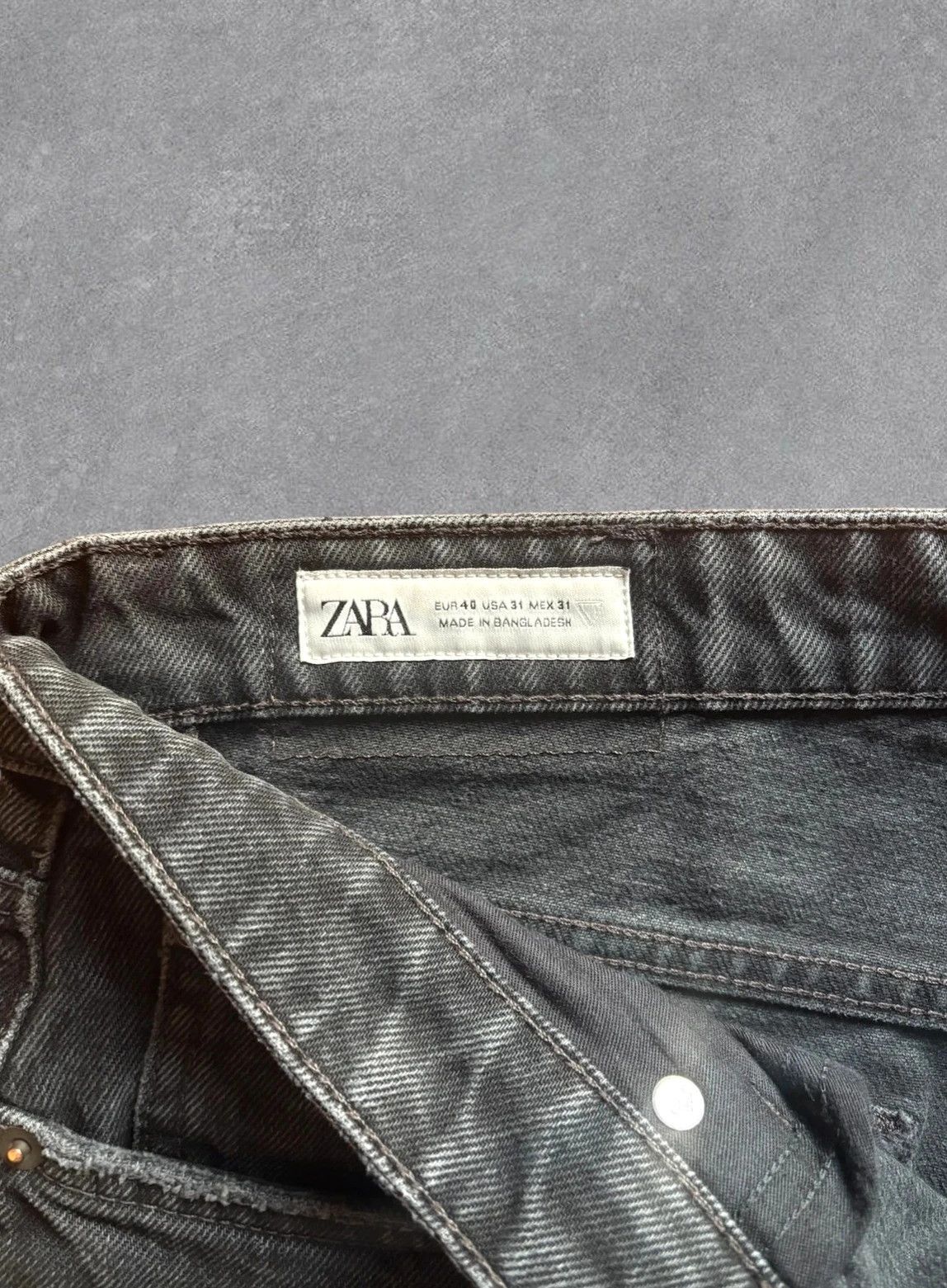 Zara Zara Black Ripped Baggy Jeans Size US 40 / EU 56 - 3 Thumbnail