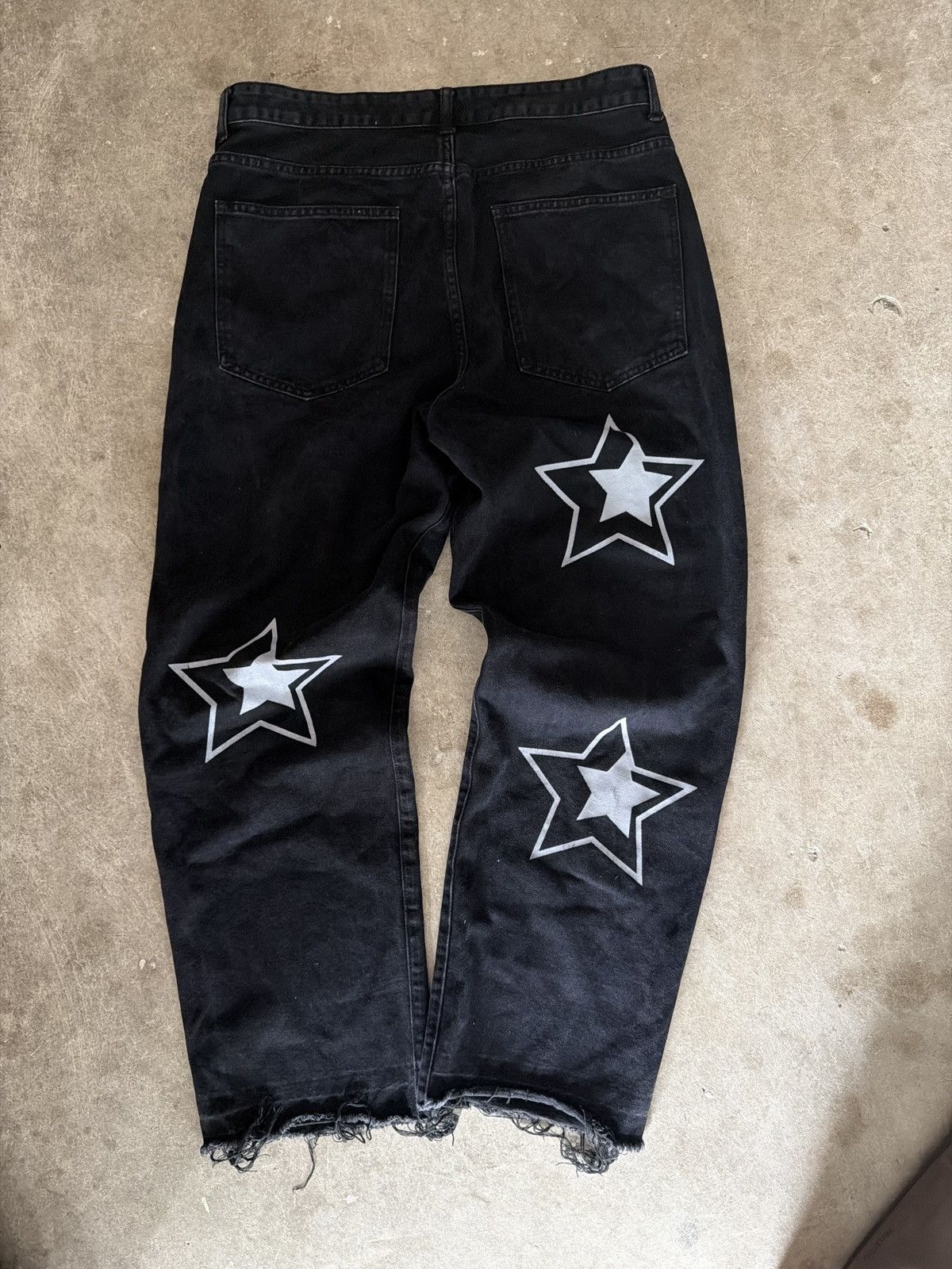 Shein Demin Jeans with stars Size US 36 / EU 52 - 5 Thumbnail