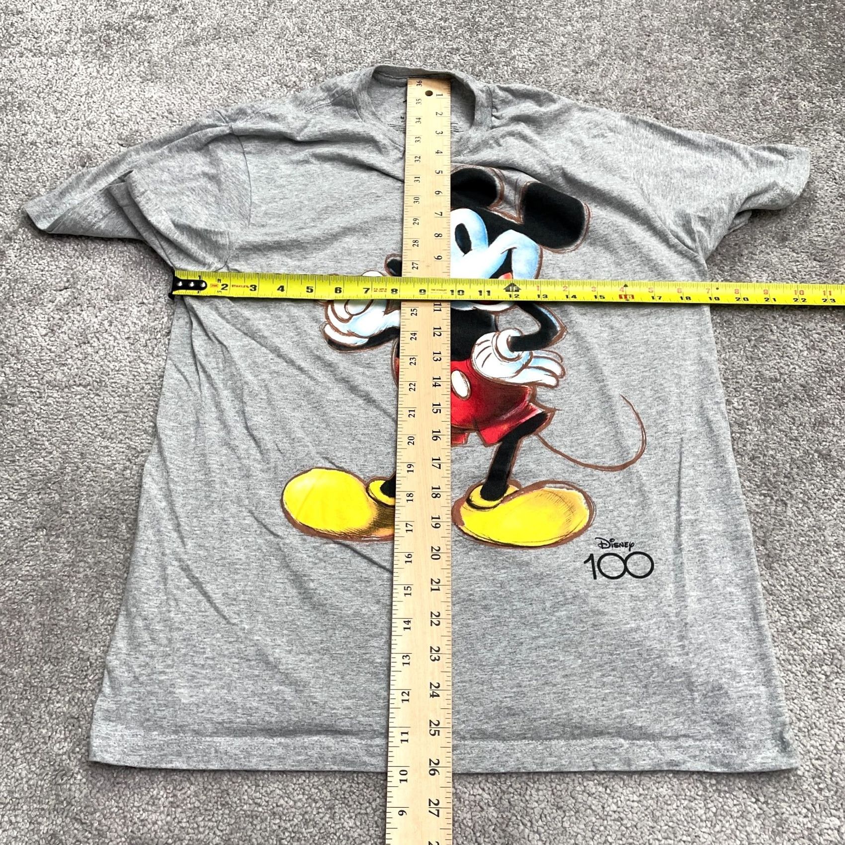 Disney Disney Mickey Mouse Graphic T-Shirt Women M Gray Crew Neck Short Sleeve Tee Size M / US 6-8 / IT 42-44 - 5 Thumbnail