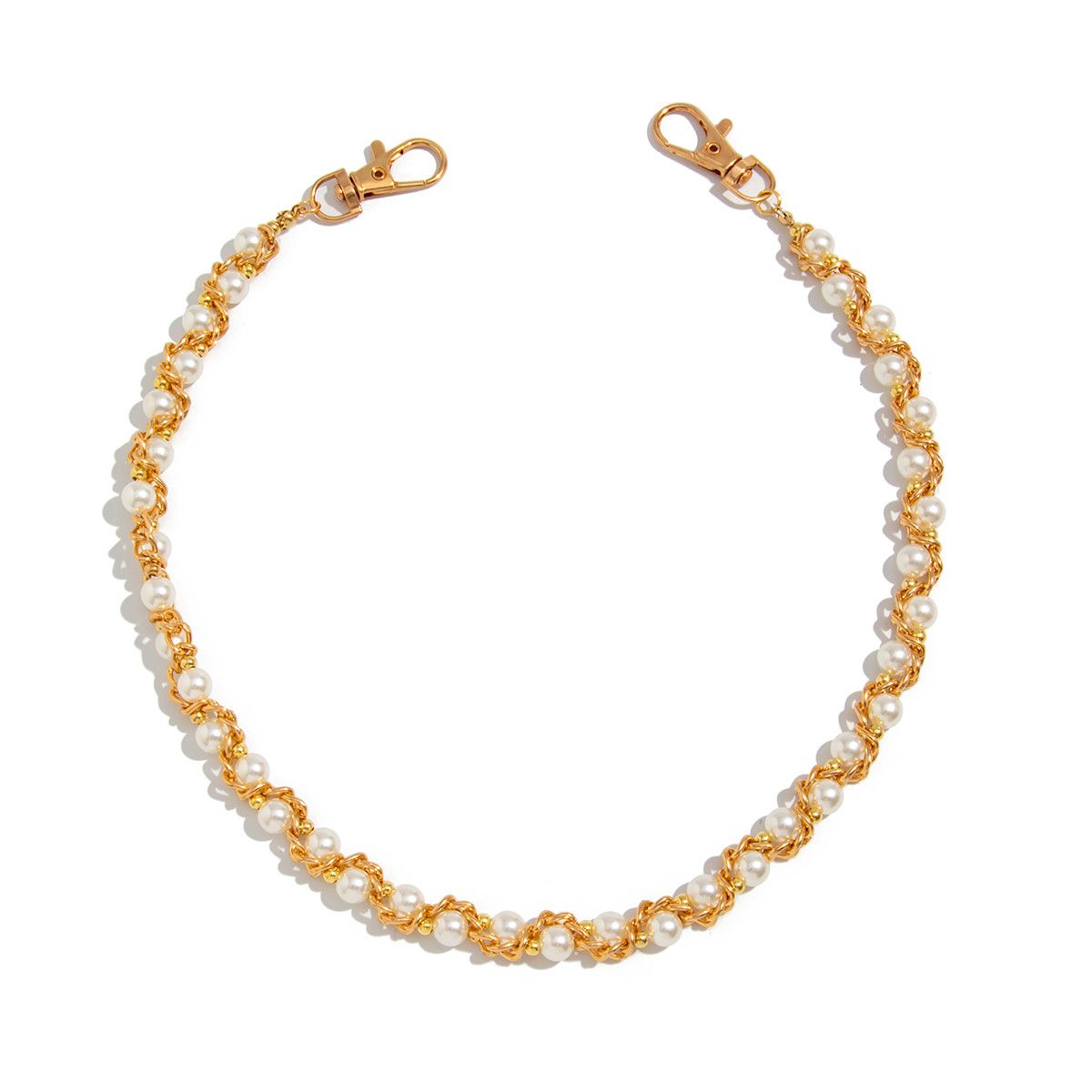 Vintage Hip Hop Imitation Pearl Waist Chain Size ONE SIZE - 4 Thumbnail