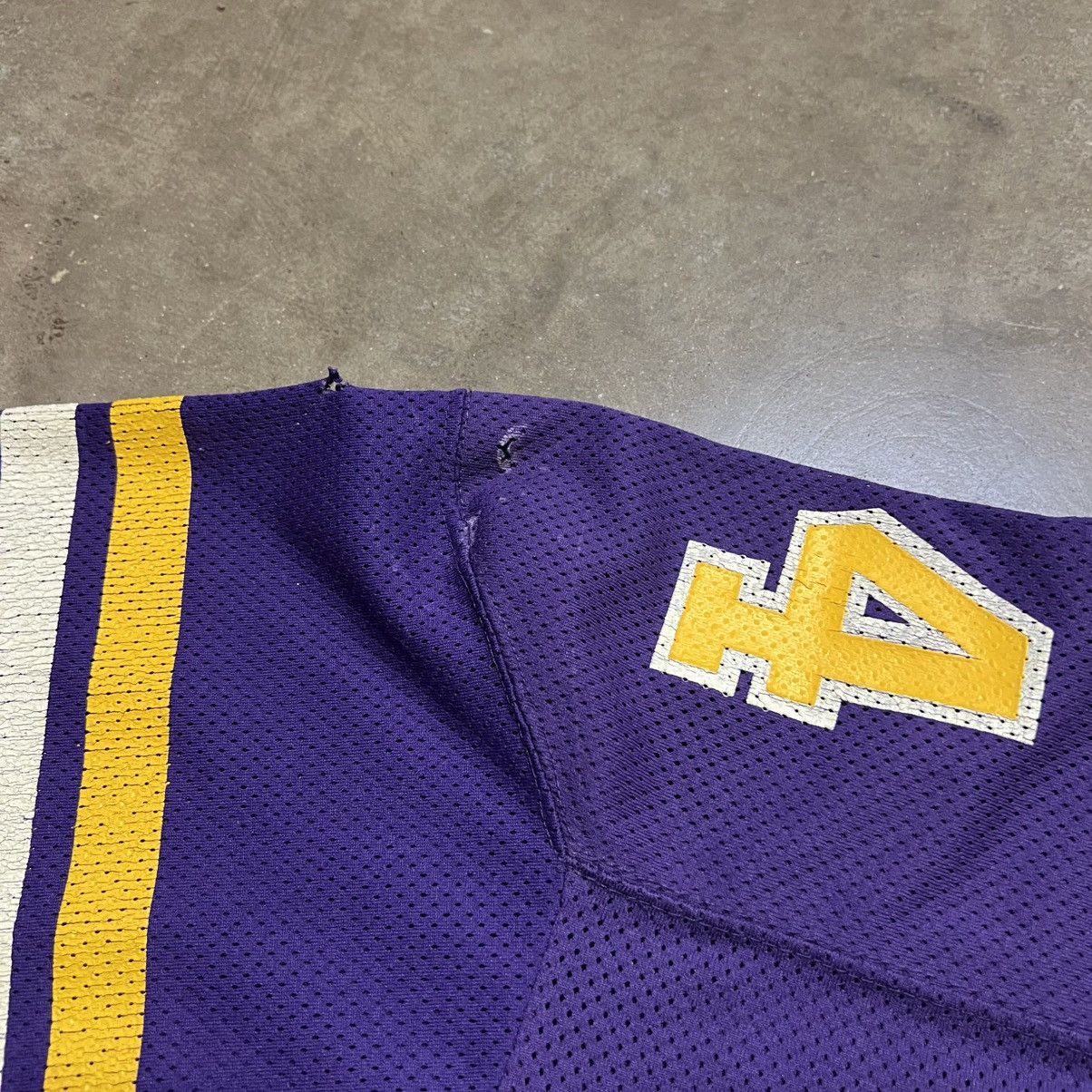 Vintage Vintage 80s Mesh Football Jersey Cropped Purple Muskies USA Size US S / EU 44-46 / 1 - 10 Thumbnail