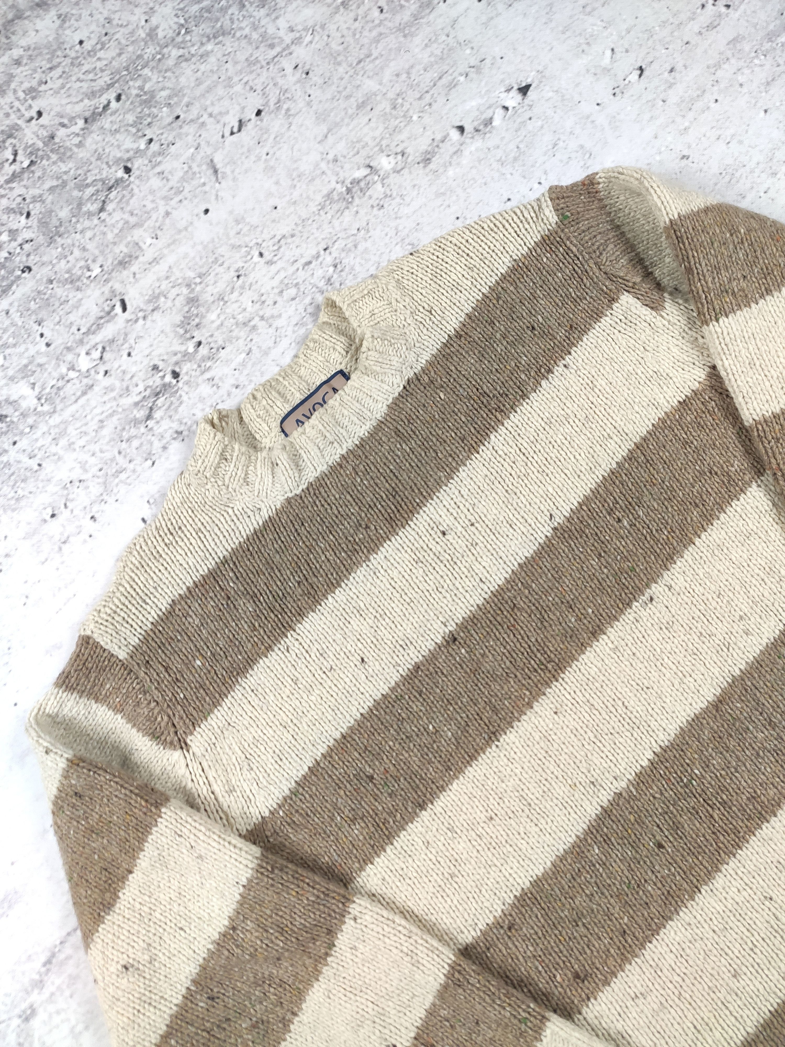 Vintage Avoca Irleand wool jumper sweater stripped Size US M / EU 48-50 / 2 - 2 Thumbnail