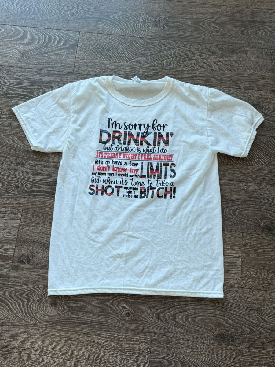Band Tees × Vintage Drinking Shirt Size US S / EU 44-46 / 1 - 1 Thumbnail