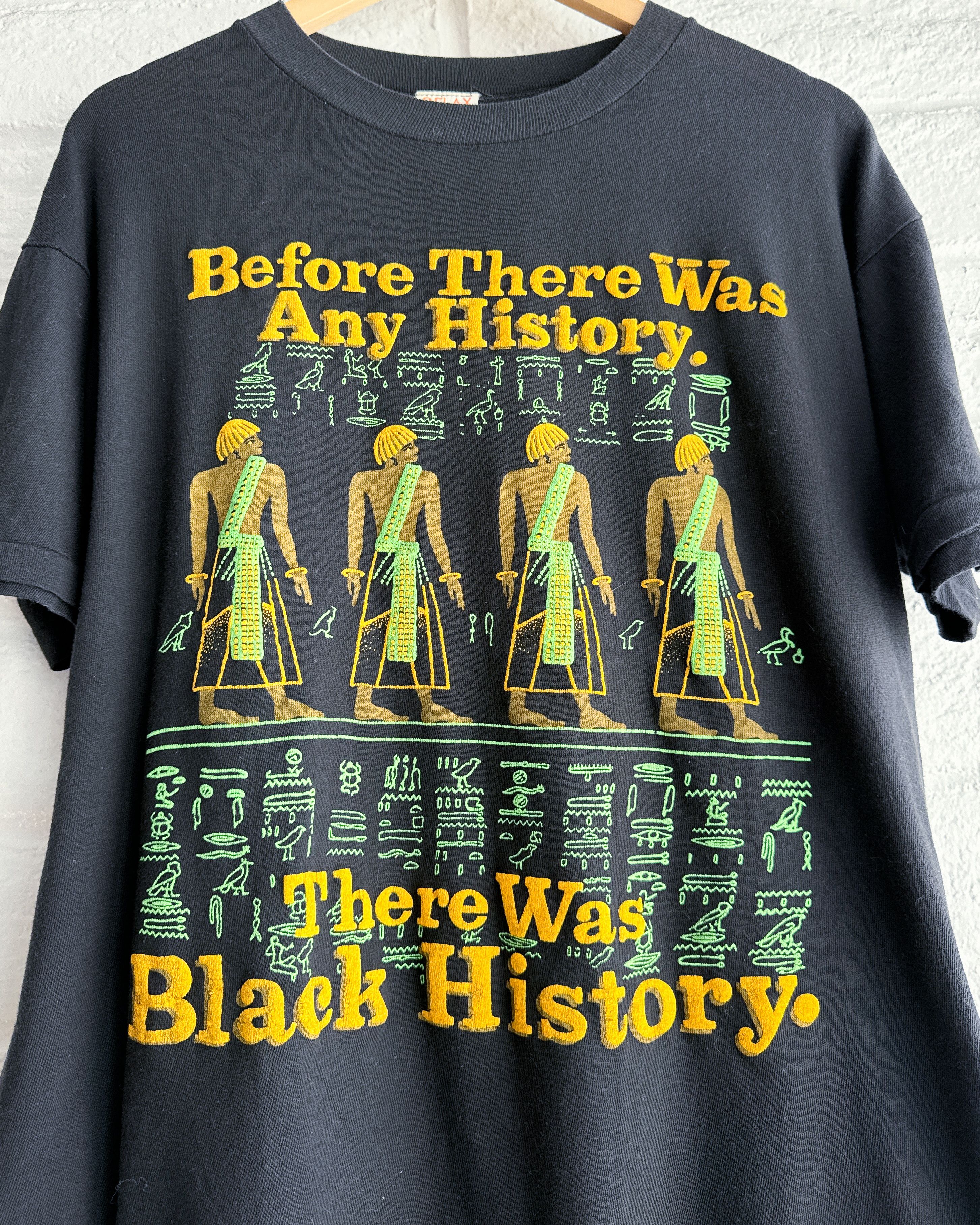 Vintage Vintage 1980s Egyptian Black History T Shirt Men's M Size US M / EU 48-50 / 2 - 2 Thumbnail