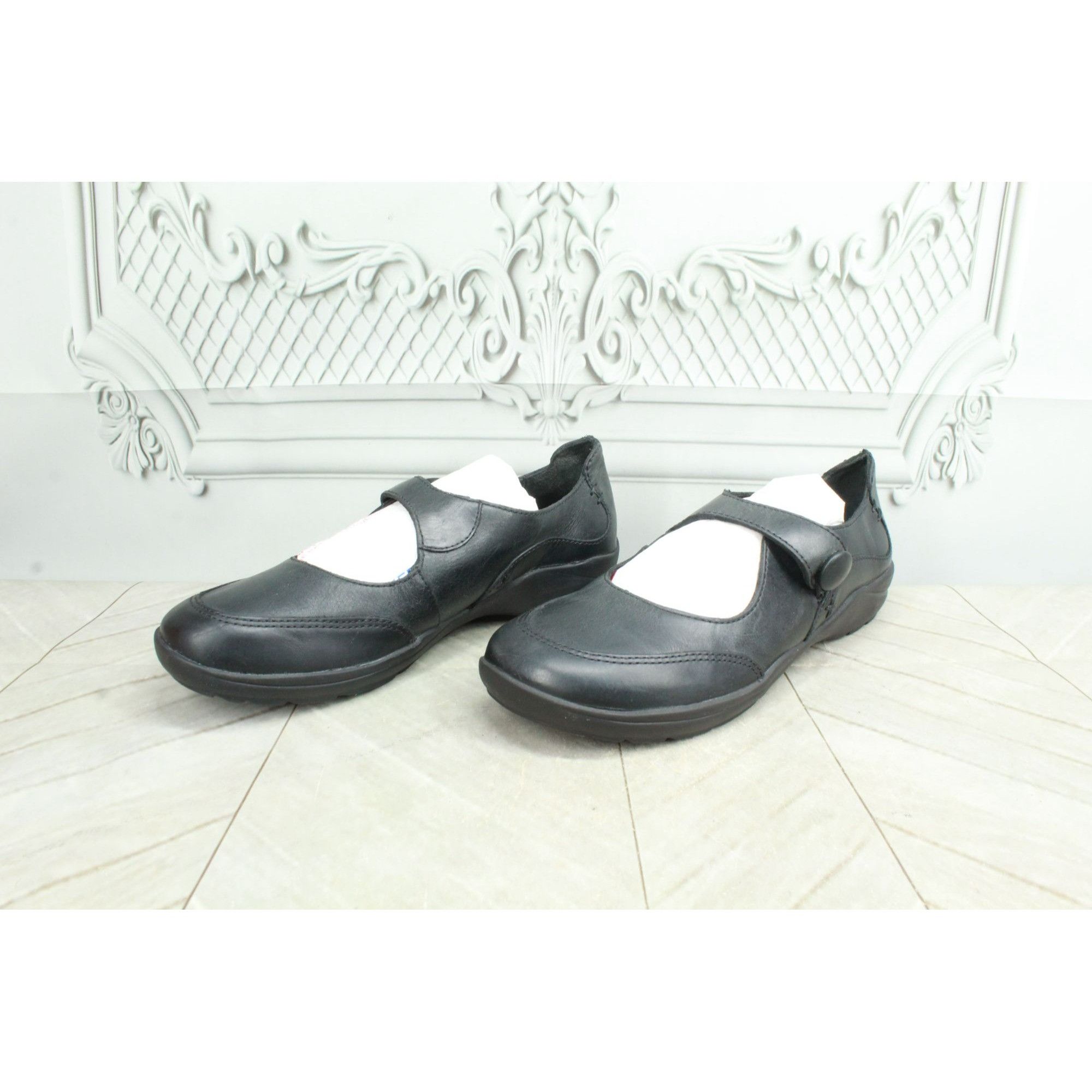 Leather LL Bean Women's Hook & Loop Mary Jane Flat Shoes Size US 6.5 / IT 36.5 - 3 Thumbnail