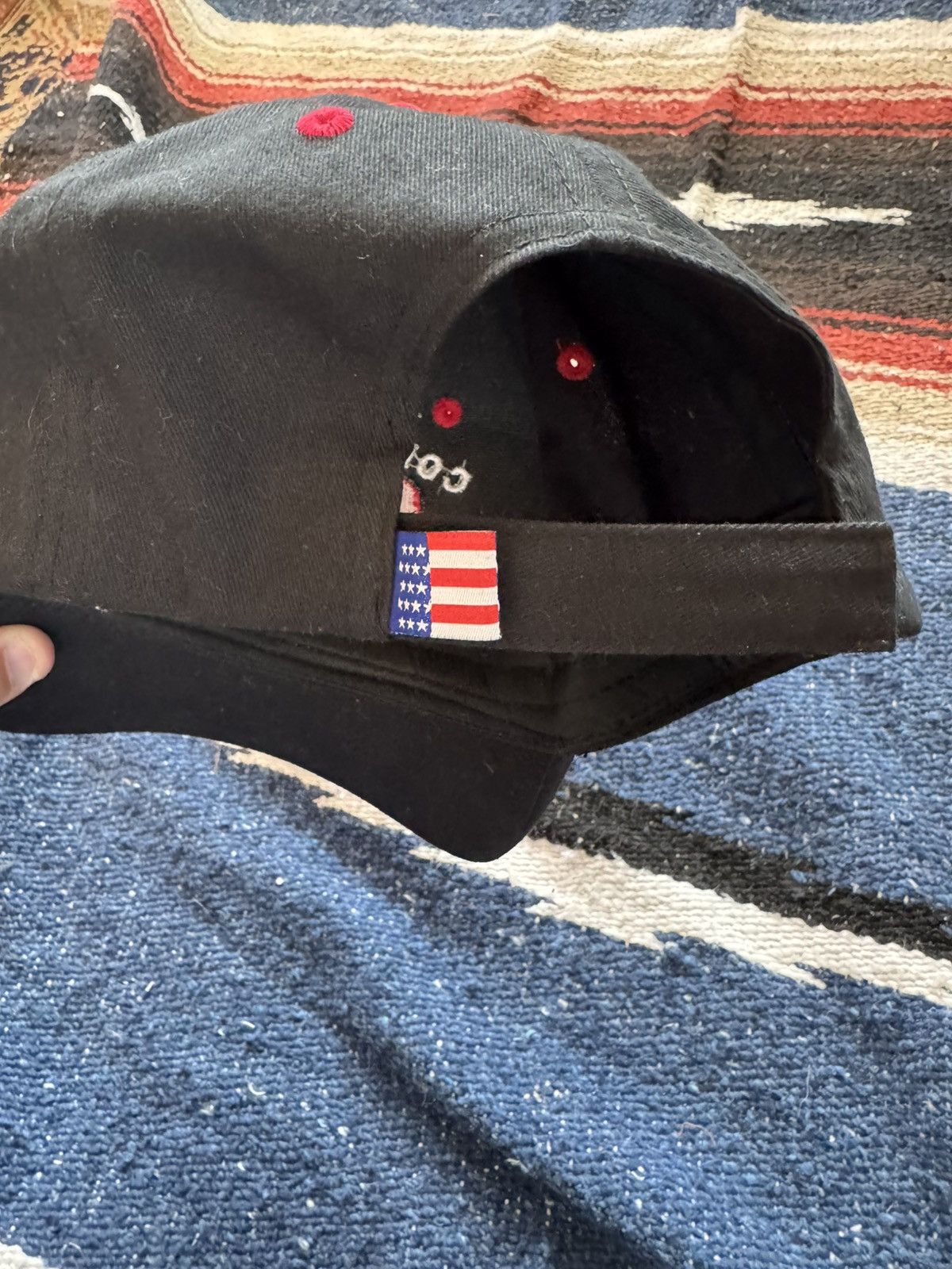 Vintage Corvettes SoCal American flag hat Rare Size ONE SIZE - 6 Thumbnail