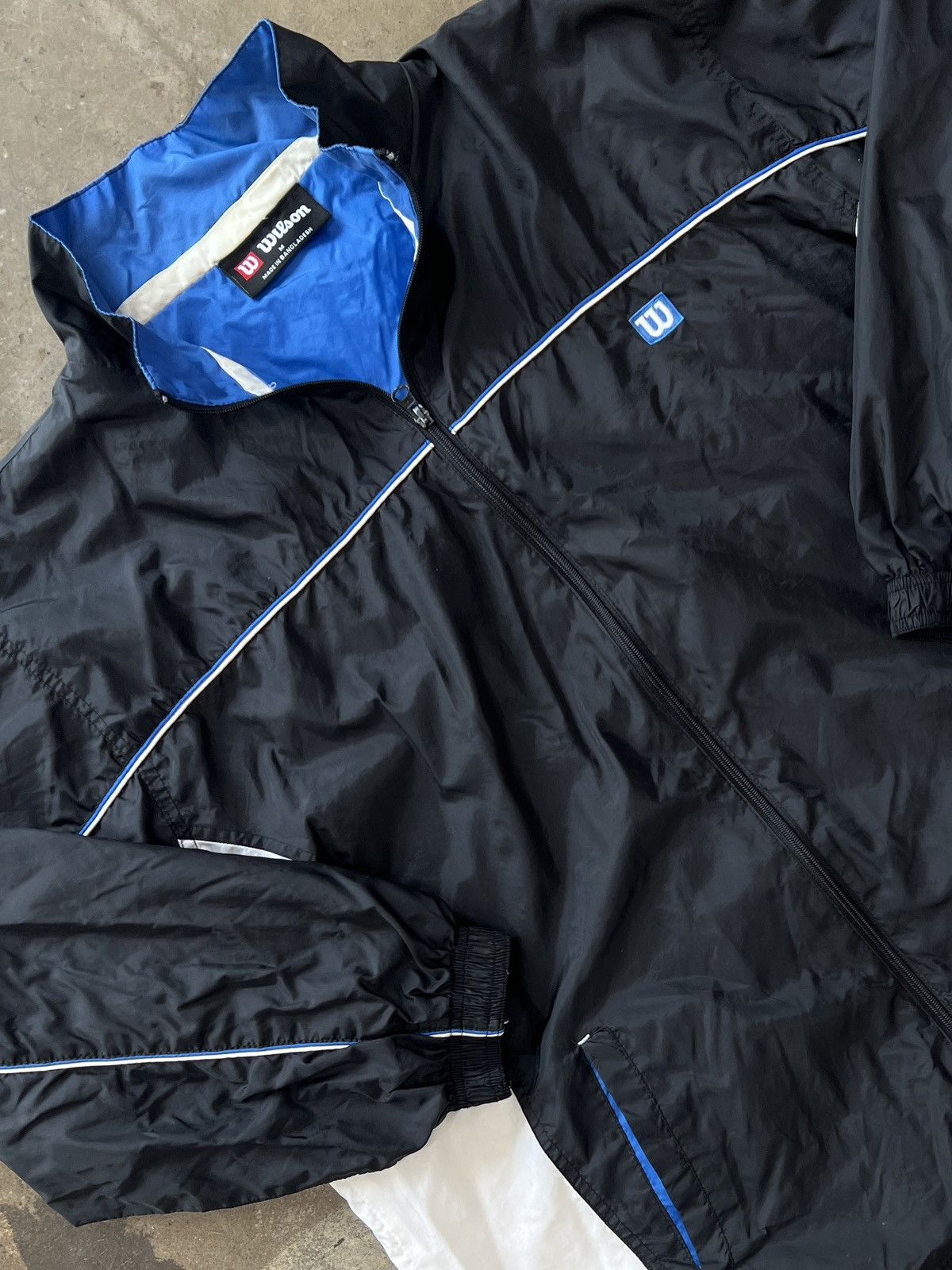 Wilson Vintage Wilson Tennis Windbreaker Jacket Medium Size US M / EU 48-50 / 2 - 1 Thumbnail