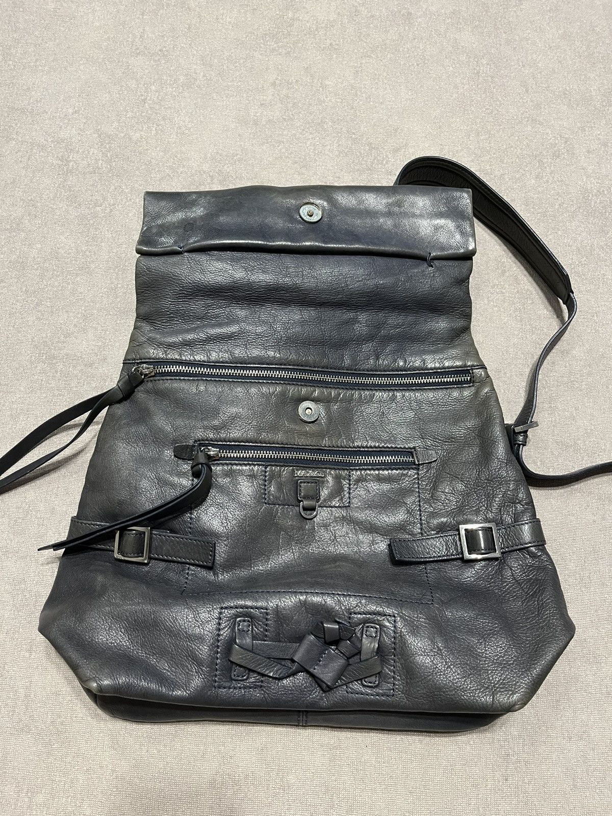Max Mara Max&co Womens Leather Backpack Bag Vintage Y2K Handle Mara Size ONE SIZE - 12 Thumbnail