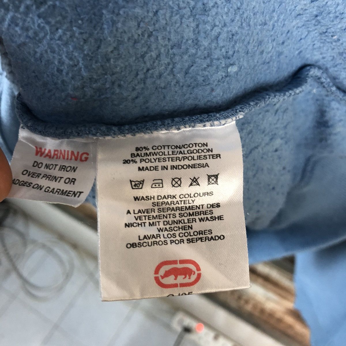 Ecko Unltd. Ecko Unltd vintage ripped baggie Blue Hoodie #A1957 Size US M / EU 48-50 / 2 - 14 Thumbnail