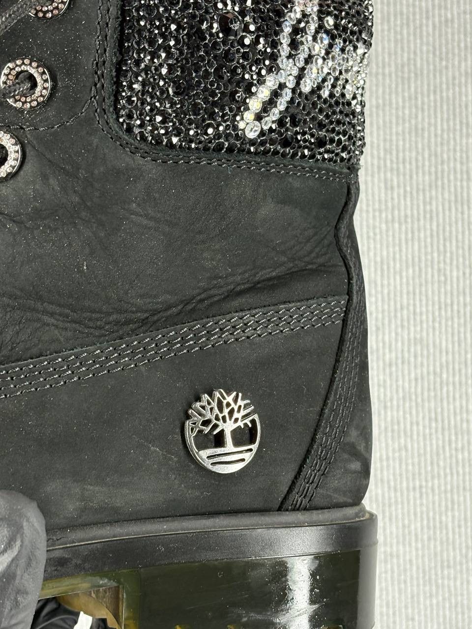 Jimmy Choo × Timberland Jimmy Choo x Timberland crystal utility boots black nubuk Size US 10 / EU 43 - 7 Thumbnail