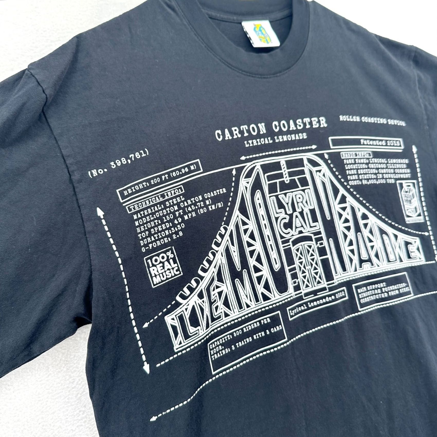 Vintage Lyrical Lemonade T-Shirt Mens Size L Short Sleeve Crew Neck Black Solid Size US L / EU 52-54 / 3 - 3 Thumbnail