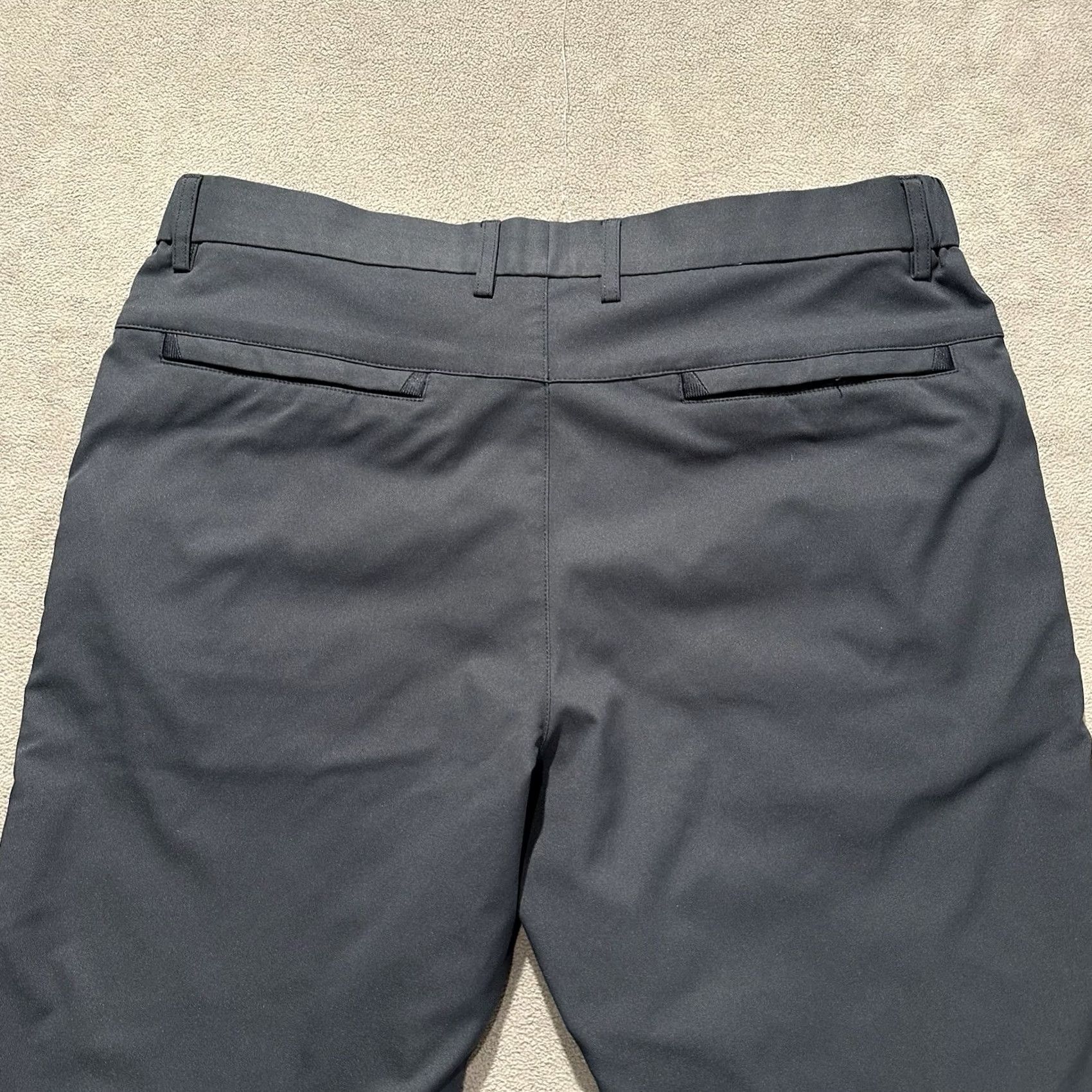 Vintage Jack Archer Jetsetter Tech Pants Mens 34x30 Deep Blue Polyester Chino Slim Fit Regular Rise 11" Inseam 28" 02/2024 Modern Golf City Preppy Size US 40 / EU 56 - 4 Thumbnail