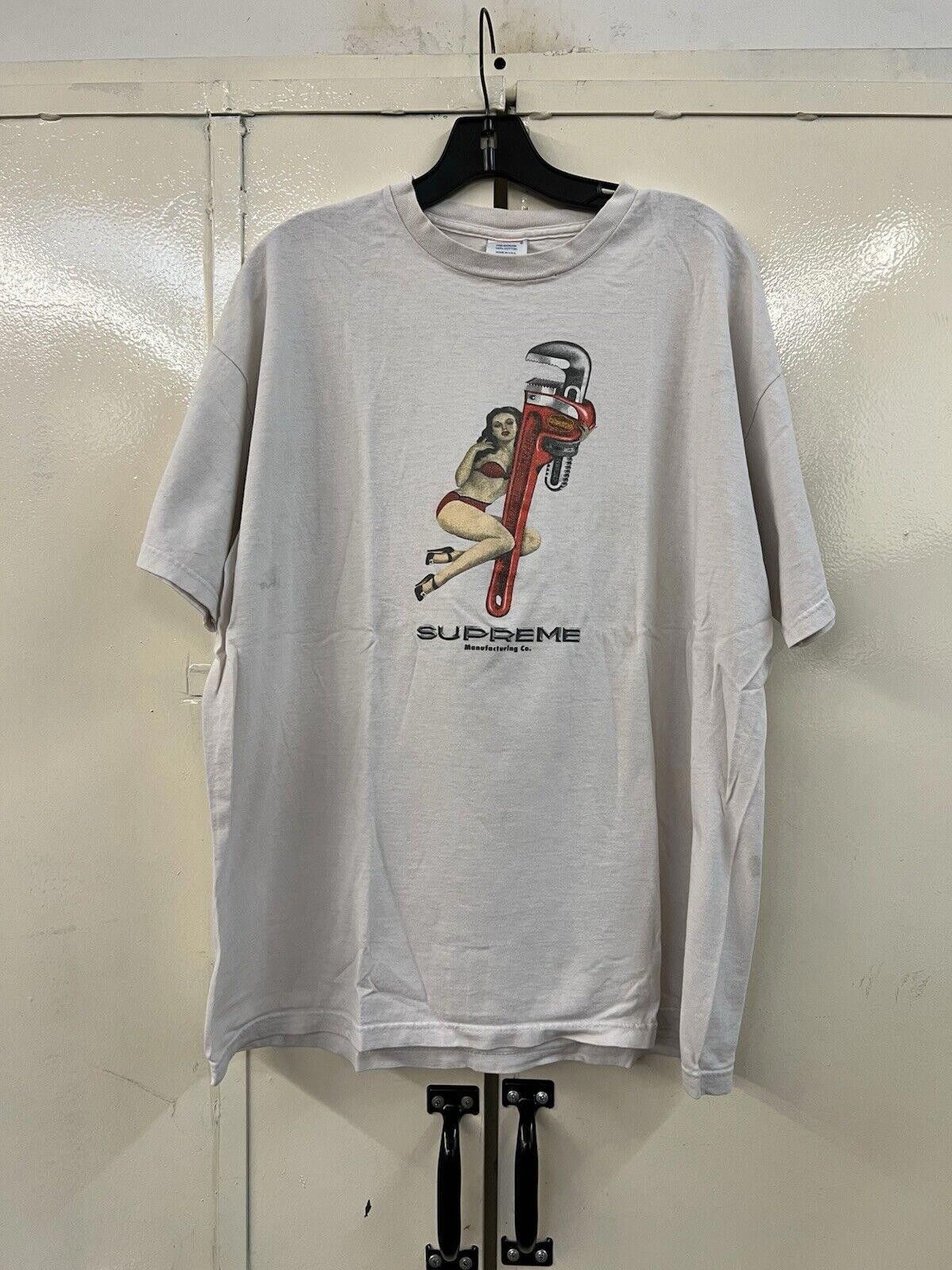 Supreme SS09 Supreme Manufacturing Co. Wrench Tee White Size XL 2009 Size US XL / EU 56 / 4 - 2 Thumbnail