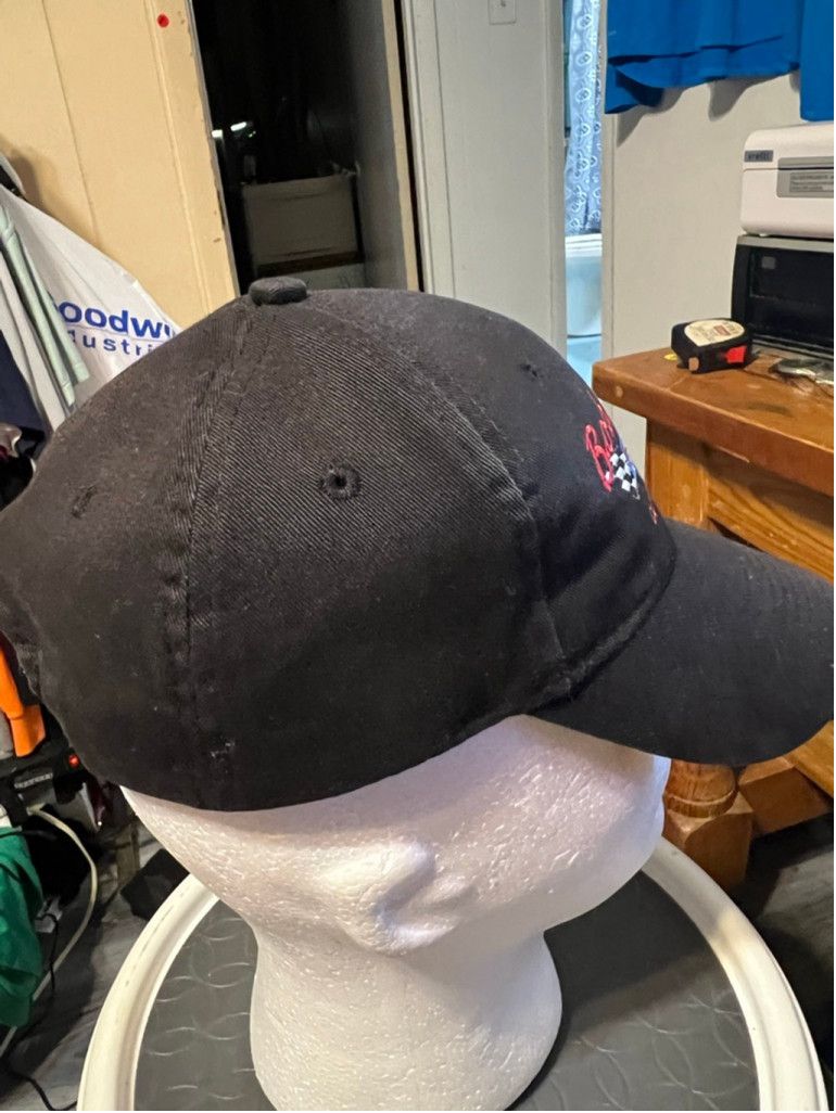 Vintage Men's Headliner Bob Burkle Chevrolet Black Red One Size Hat Size ONE SIZE - 4 Thumbnail