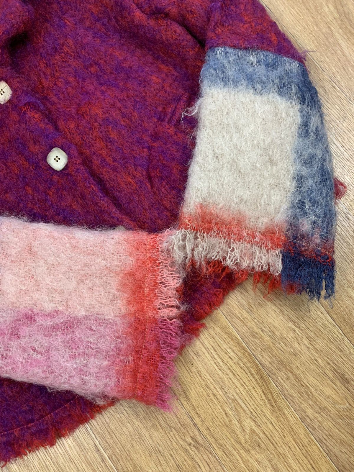Designer × Japanese Brand × Vintage Rare Ian Mosh Avantgarde Mohair Jacket Vivienne Style Size S / US 4 / IT 40 - 4 Thumbnail